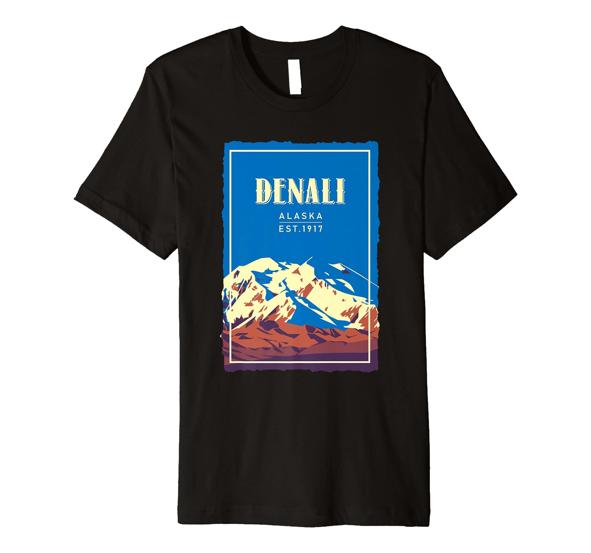 Mount Denali Snow Mountain Alaska T-Shirt - Novelty Apparel Men Women - T-Shirt, Sweatshirt, Hoodie