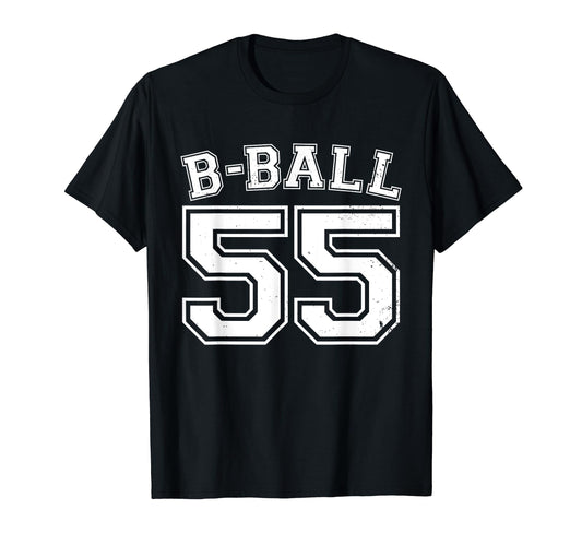 B Ball Basketball Player Number 55 T-Shirt - Trendy Graphic Men Women - T-Shirt, Sweatshirt, Hoodie