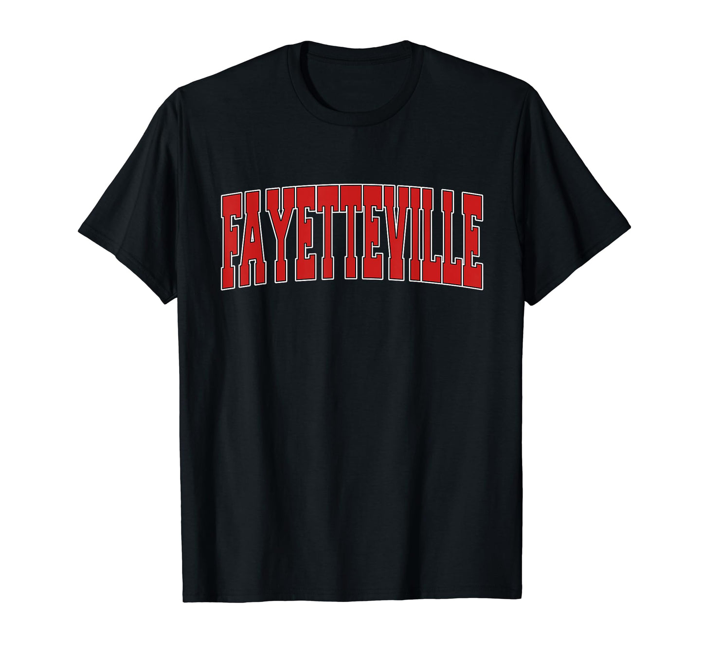 Fayetteville Ar Arkansas Varsity T-Shirt - Fun Novelty Design for Adults - T-Shirt, Sweatshirt, Hoodie