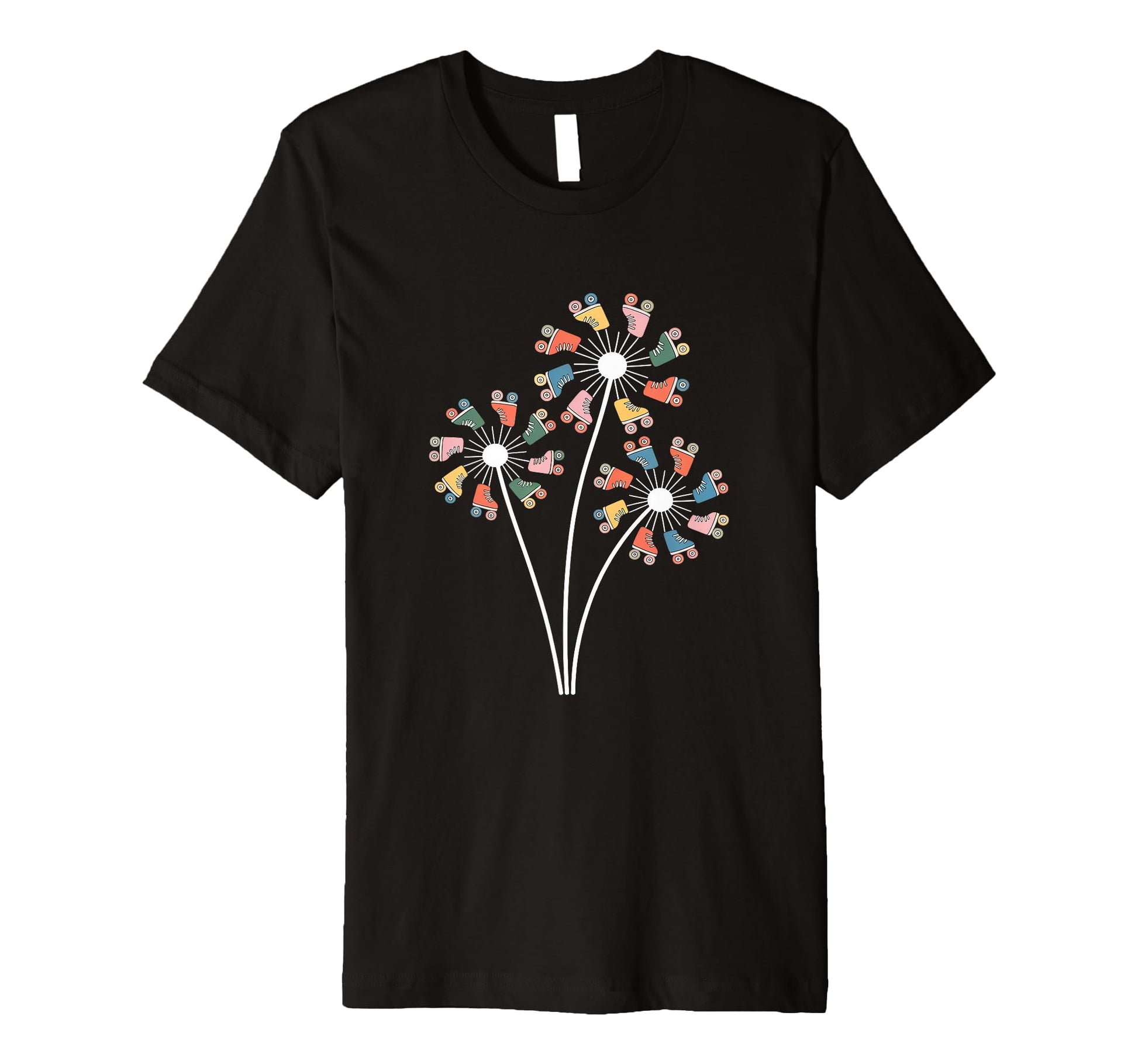 Dandelion Roller Skate Shoes Skater Roller T-Shirt - Trendy Graphic Unisex - T-Shirt, Sweatshirt, Hoodie