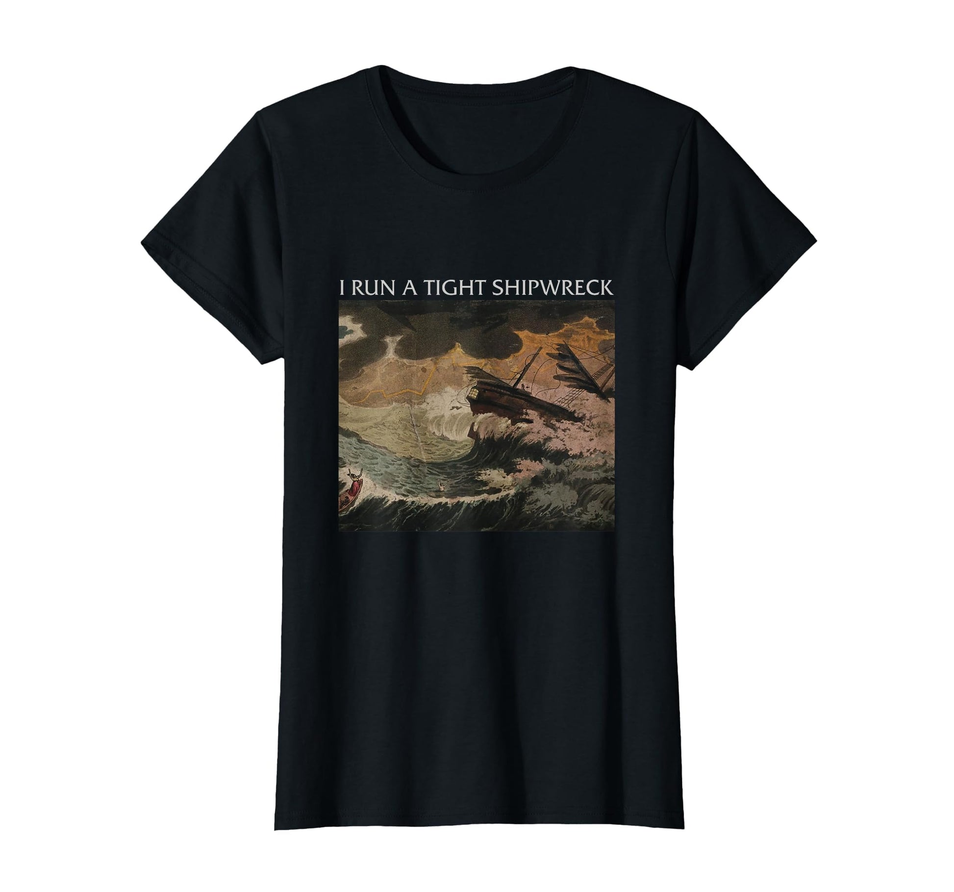 I Run Tight Shipwreck Homeschool Mama T-Shirt - Trendy Graphic for Adults - T-Shirt, Sweatshirt, Hoodie