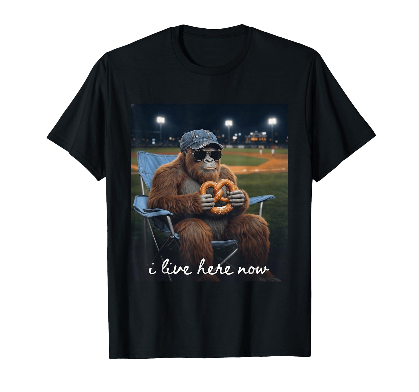 Funny Bigfoot Baseball Mom I Live T-Shirt - Streetwear Style Men Women - T-Shirt, Sweatshirt, Hoodie