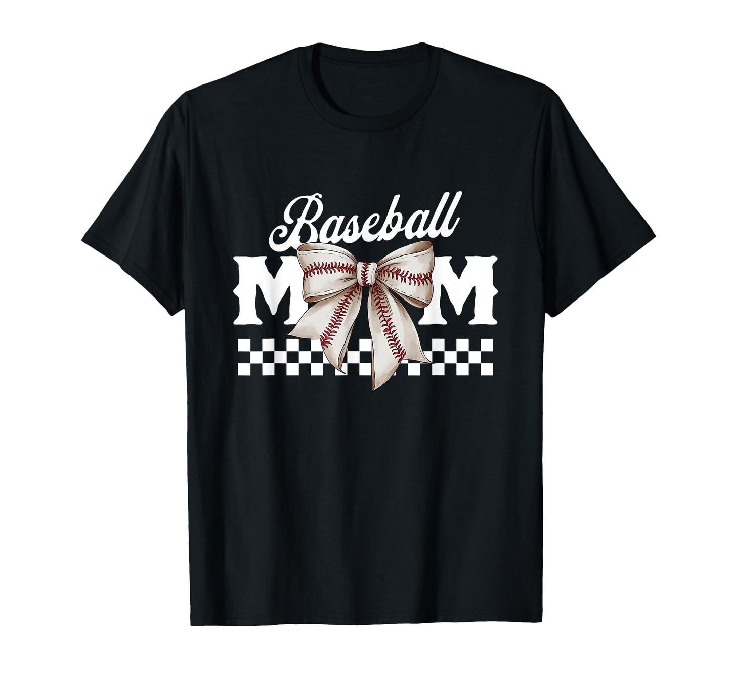 Baseball Mom Coquette Bow Mama T-Shirt - Unique Graphic Unisex - T-Shirt, Sweatshirt, Hoodie