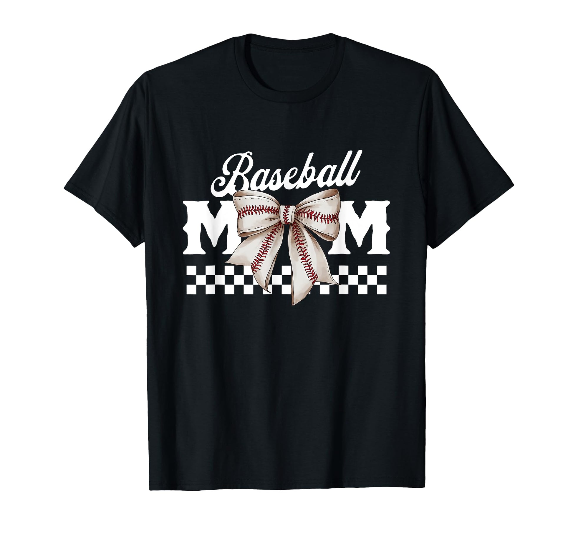 Baseball Mom Coquette Bow Mama T-Shirt - Unique Graphic Unisex - T-Shirt, Sweatshirt, Hoodie