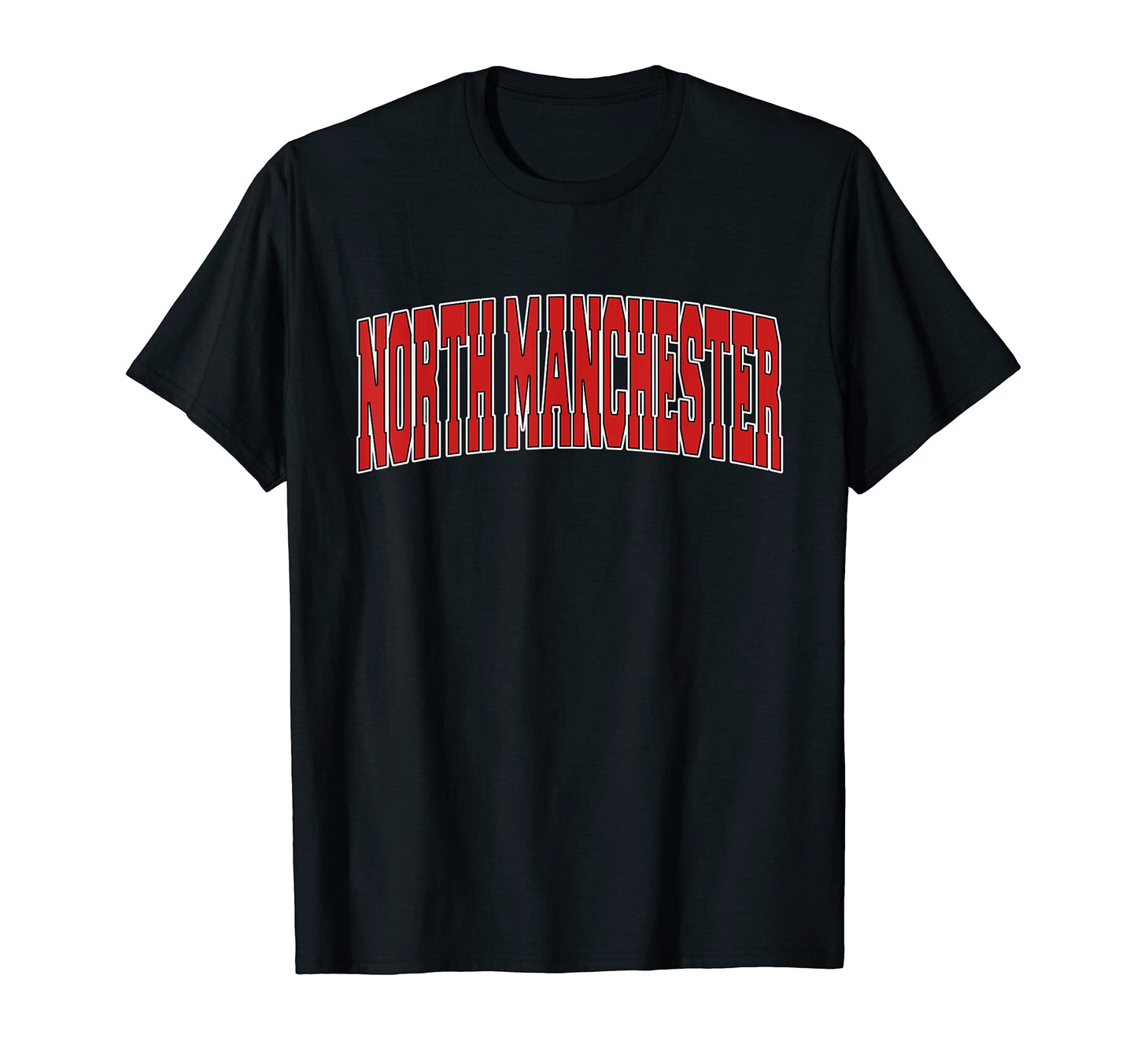 North Manchester Indiana Varsity Usa T-Shirt - Fun Novelty Design Unisex - T-Shirt, Sweatshirt, Hoodie