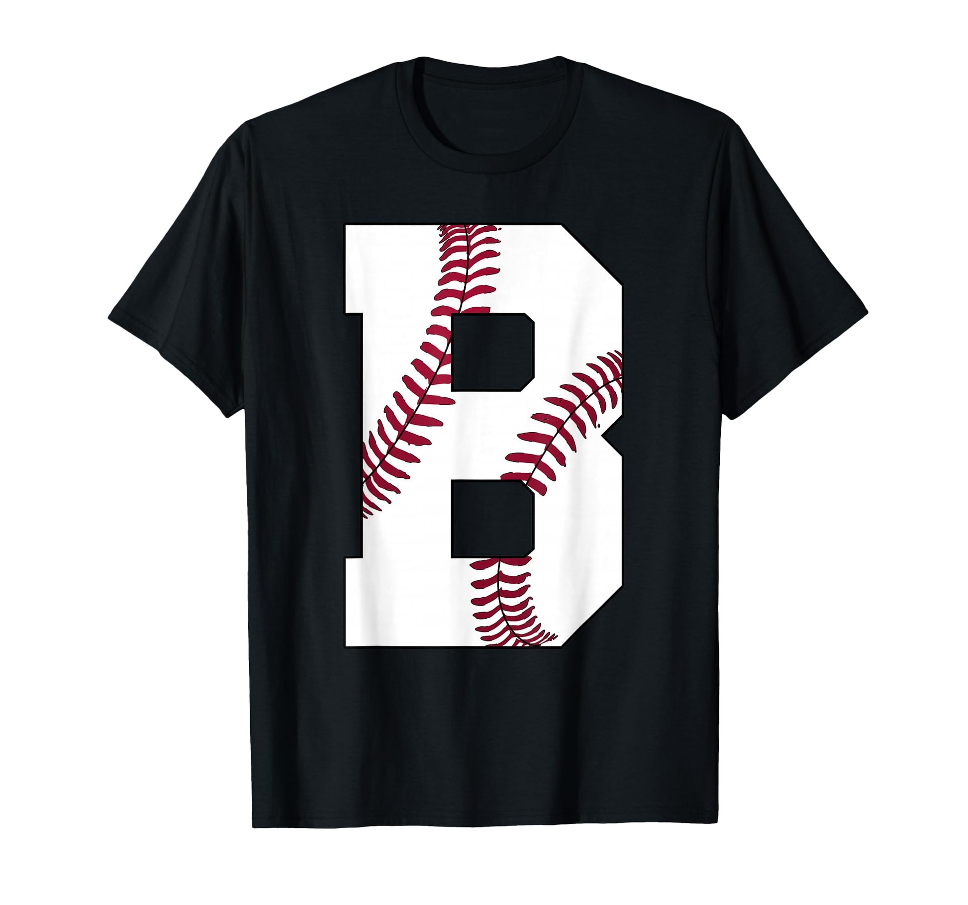 B Baseball Initial Personalized Letter T-Shirt - Graphic Print for Adults - T-Shirt, Sweatshirt, Hoodie