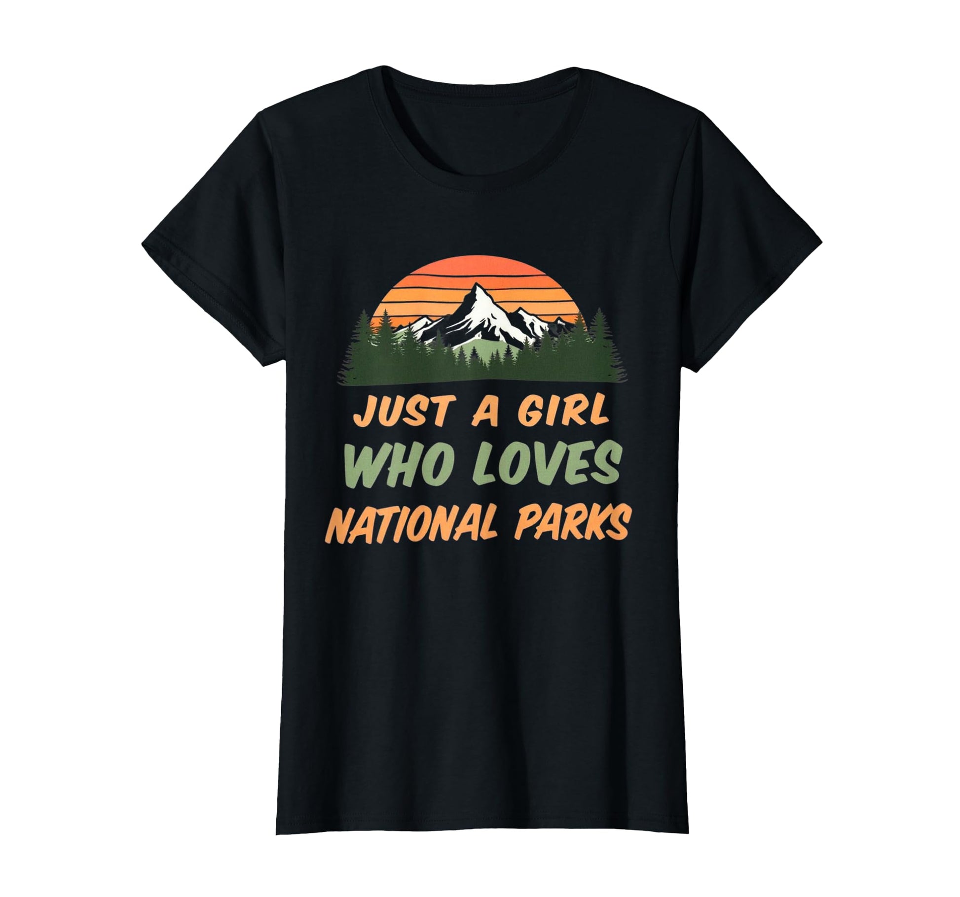 Just Who Loves National Parks Nature T-Shirt - Custom Art Print Men Women - T-Shirt, Sweatshirt, Hoodie