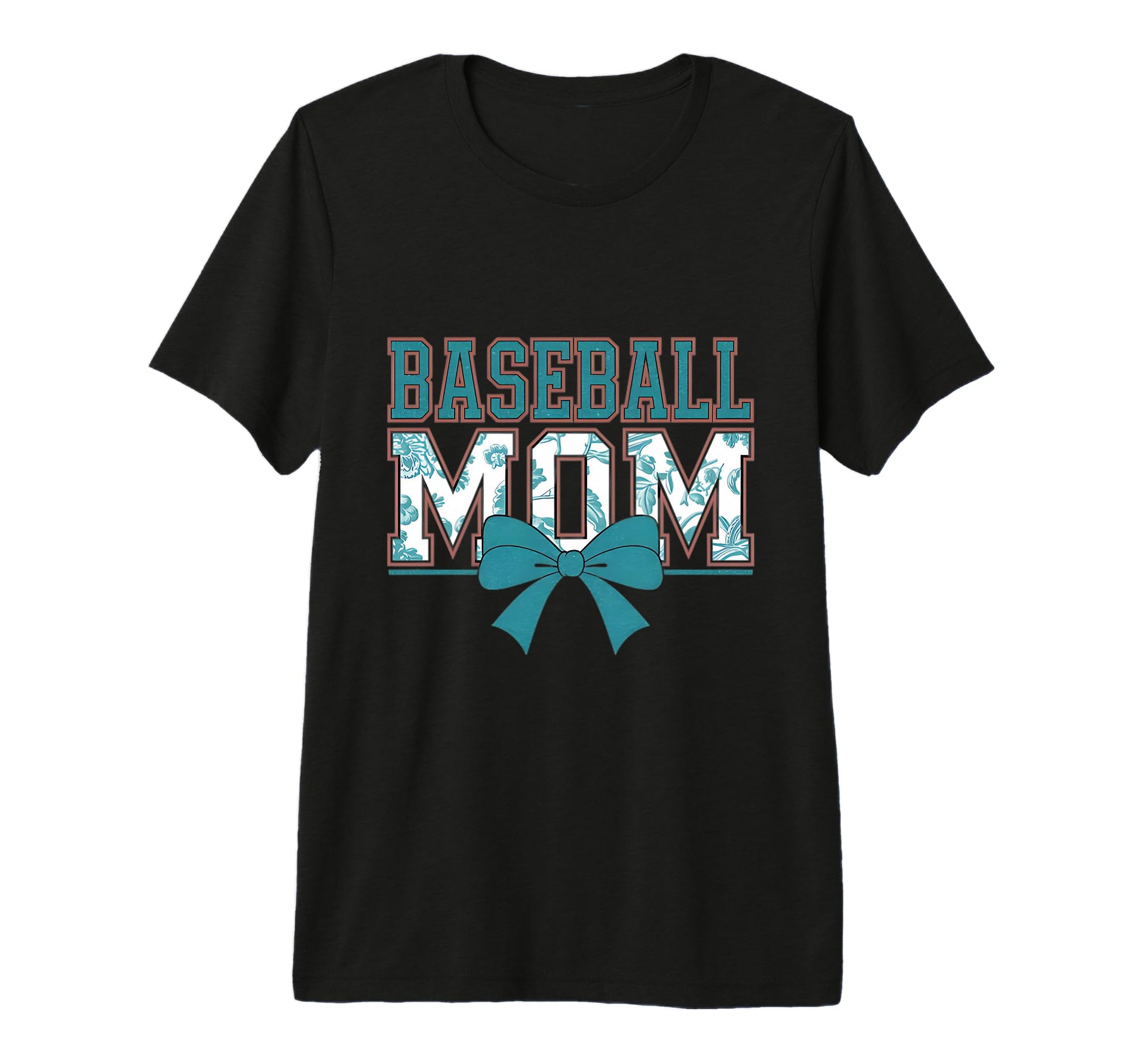 Baseball Mom Coquette Bow Mothers Day T-Shirt - Minimalist Print Unisex - T-Shirt, Sweatshirt, Hoodie