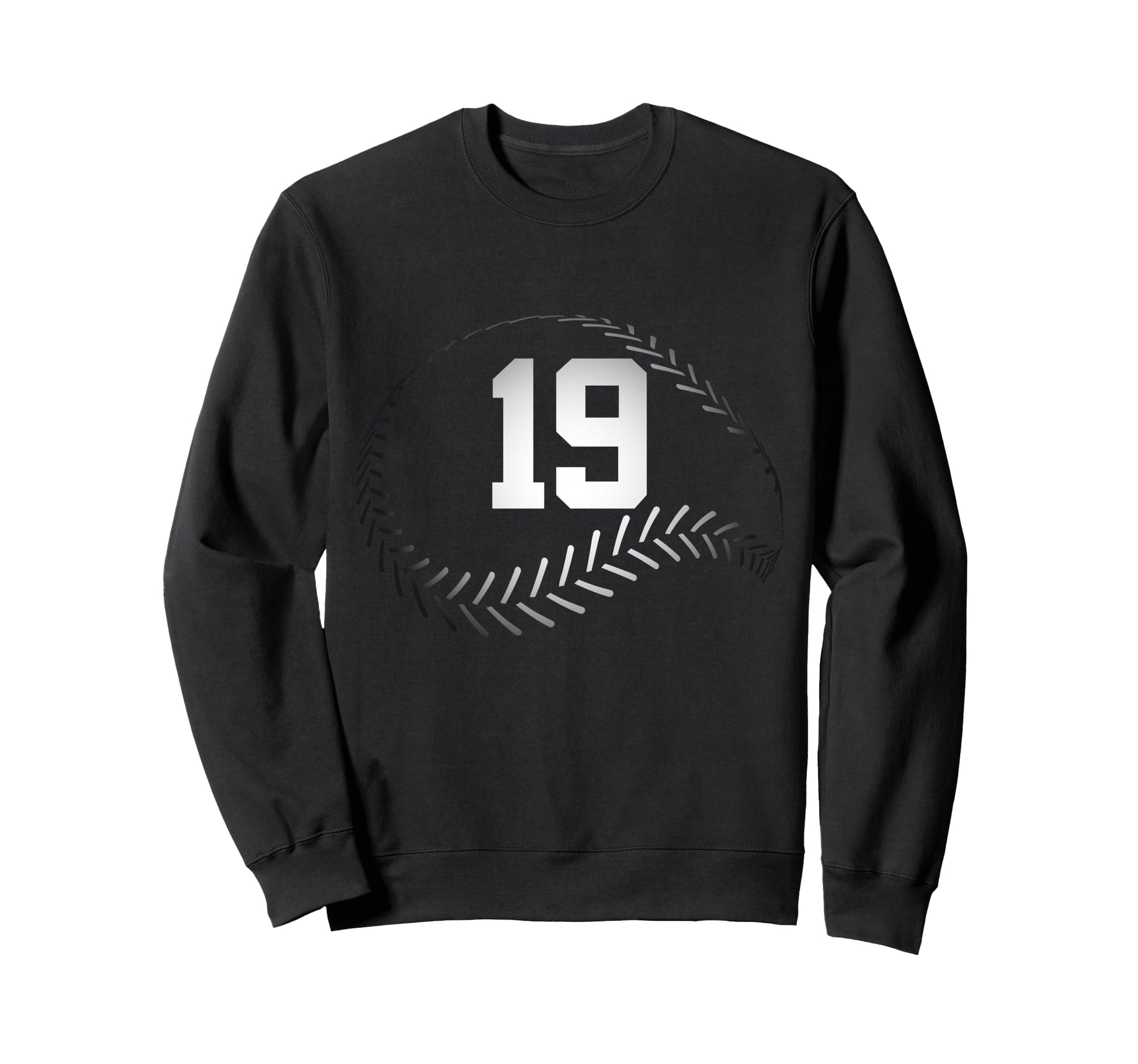 Number 19 Years Baseball 19Th Birthday Sweatshirt - Trendy Graphic Unisex - T-Shirt, Sweatshirt, Hoodie