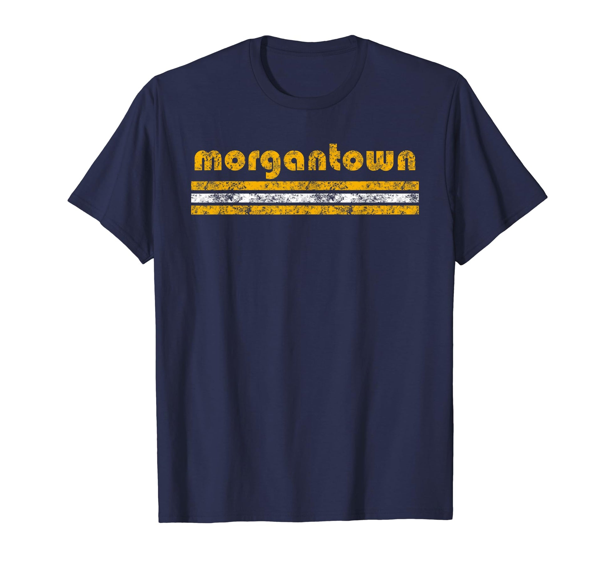 Morgantown West Virginia Three T-Shirt - Fun Novelty Design for Adults - T-Shirt, Sweatshirt, Hoodie