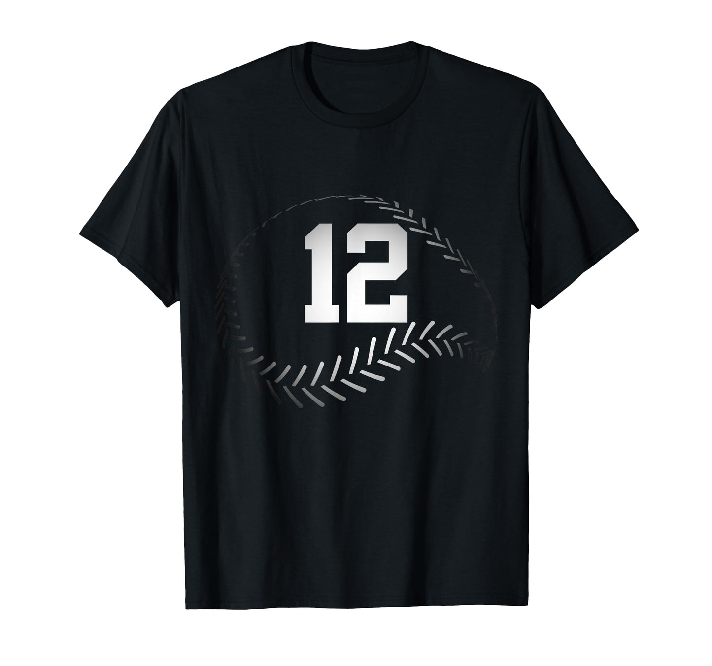 Number 12 Years Baseball 12Th Birthday T-Shirt - Trendy Graphic Men Women - T-Shirt, Sweatshirt, Hoodie