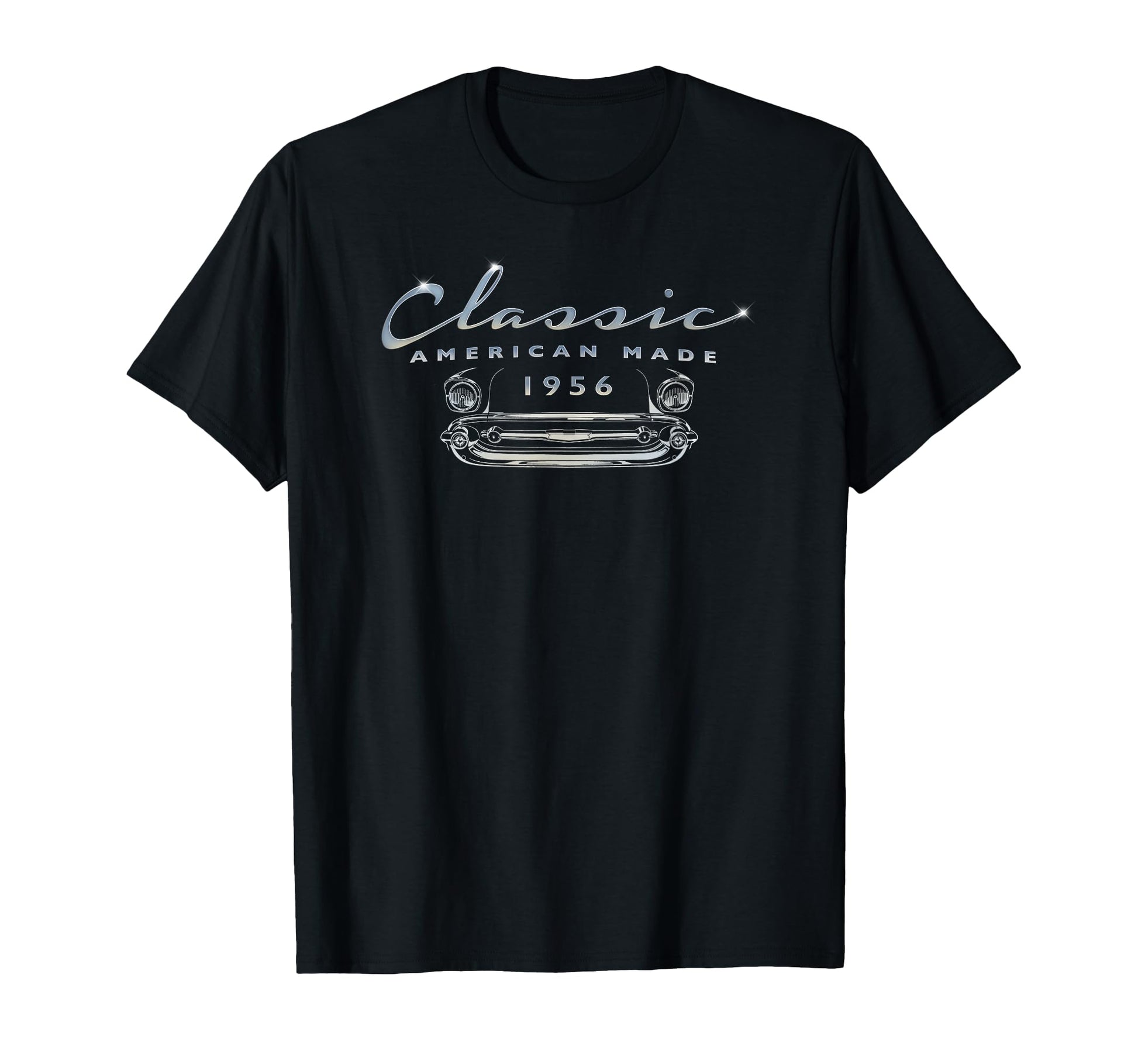 Born 1956 70Th Birthday Car Antique Auto T-Shirt - Trendy Graphic Men Women - T-Shirt, Sweatshirt, Hoodie