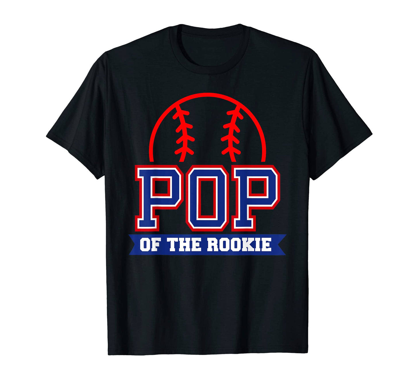 Pop Rookie 1St Birthday Baseball Theme T-Shirt - Custom Art Print Unisex - T-Shirt, Sweatshirt, Hoodie