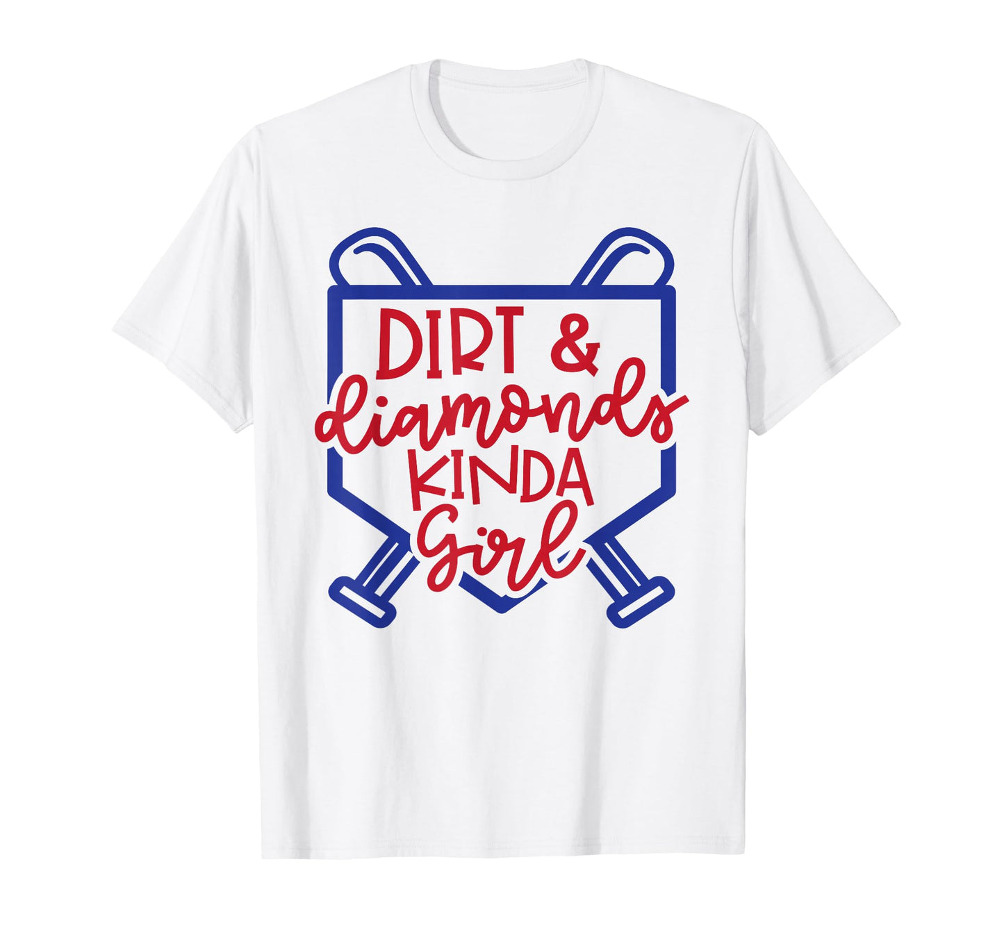 Dirt And Diamonds Kinda Softball T-Shirt - Custom Art Print for Adults - T-Shirt, Sweatshirt, Hoodie