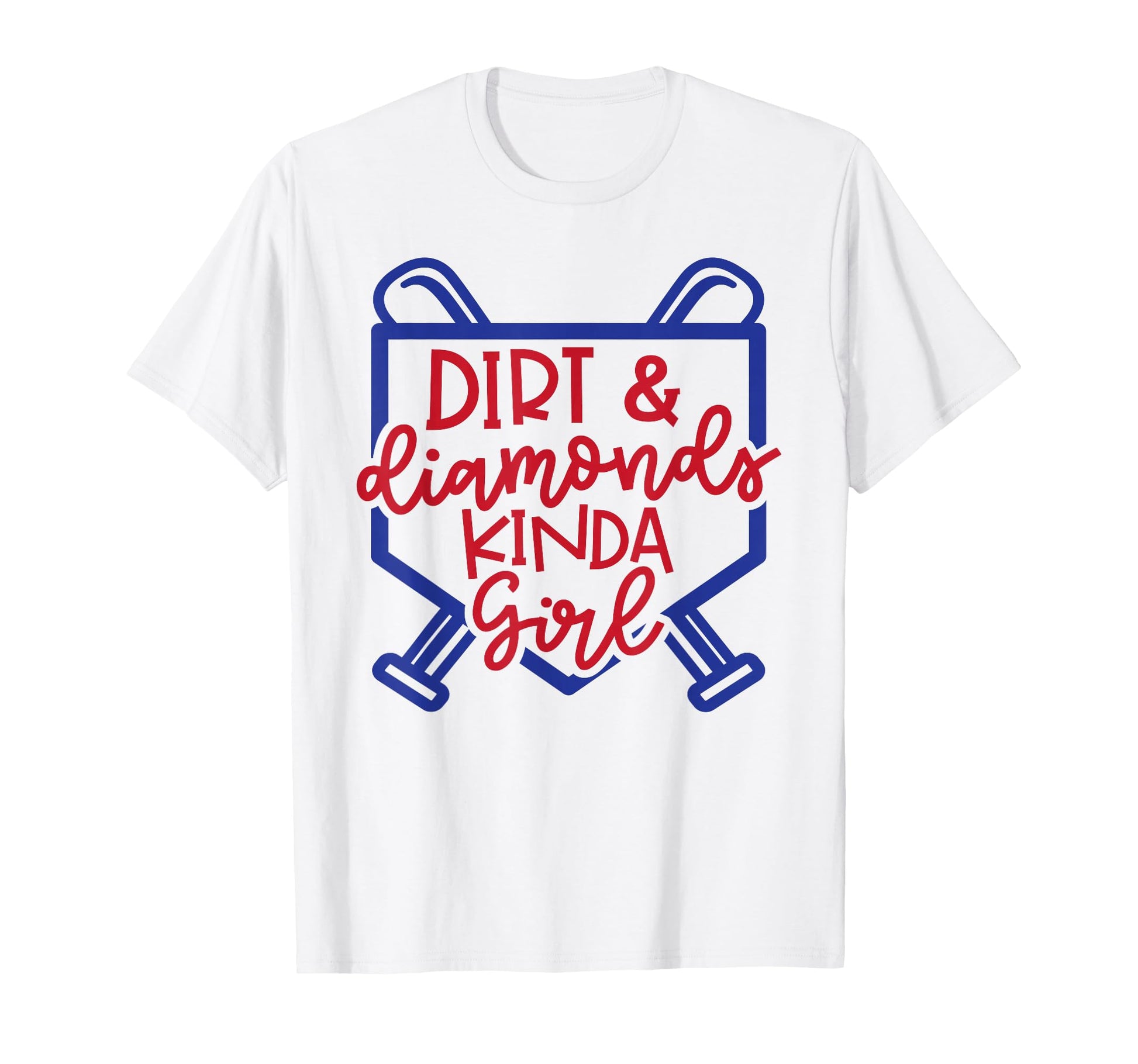 Dirt And Diamonds Kinda Softball T-Shirt - Custom Art Print for Adults - T-Shirt, Sweatshirt, Hoodie