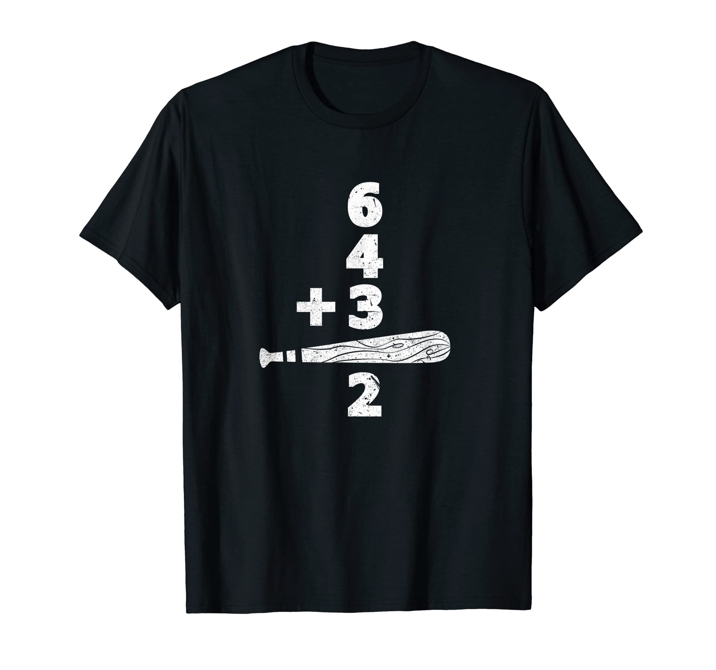 6 4 3 2 Double Play Baseball Player T-Shirt - Unique Graphic for Adults - T-Shirt, Sweatshirt, Hoodie