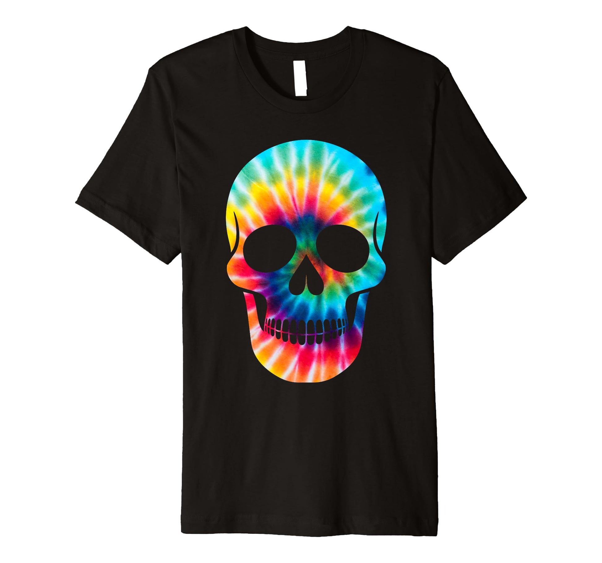 Funny Skull Tie Dye Psychedelic Hippie T-Shirt - Unique Graphic Men Women - T-Shirt, Sweatshirt, Hoodie