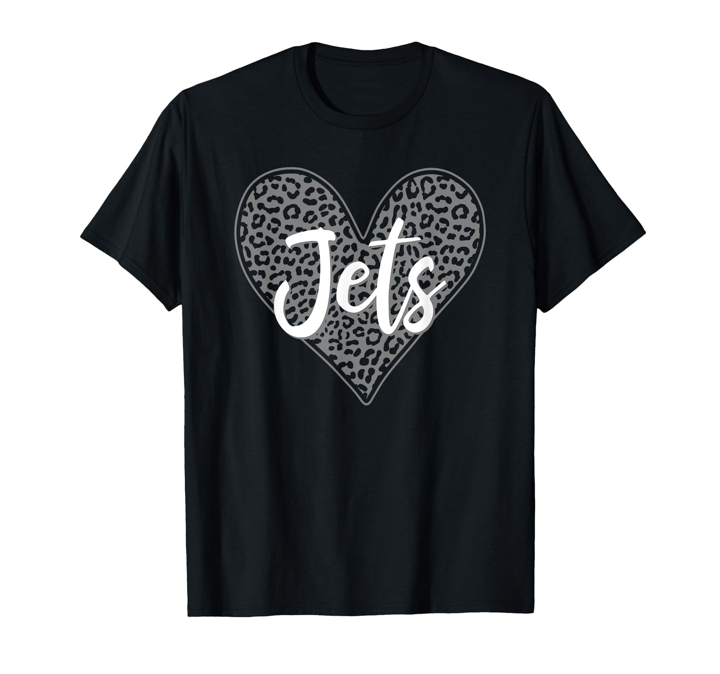 Jets Hauser Leopard Heart Pattern Hs T-Shirt - Custom Art Print Unisex - T-Shirt, Sweatshirt, Hoodie
