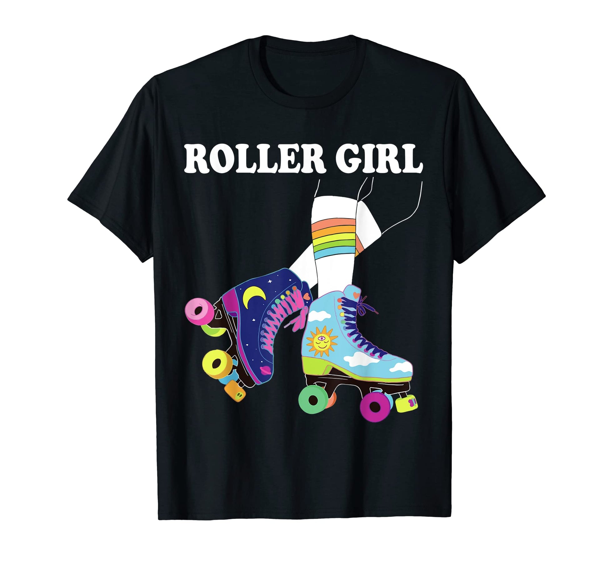 Roller Seventies 70S Skates Skating T-Shirt - Novelty Apparel Unisex - T-Shirt, Sweatshirt, Hoodie