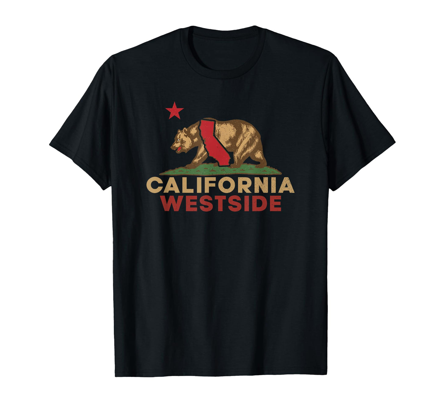 Westside California Bear State Pride T-Shirt - Novelty Apparel Unisex - T-Shirt, Sweatshirt, Hoodie