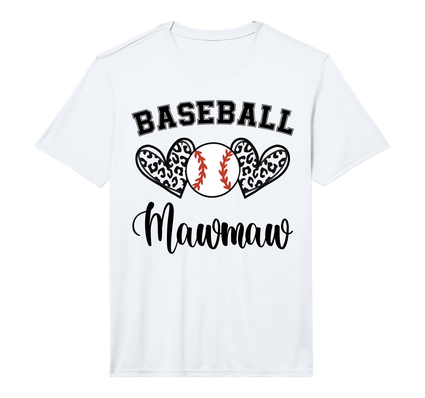 Mens Baseball Mawmaw Leopard Funny T-Shirt - Graphic Print Men Women - T-Shirt, Sweatshirt, Hoodie
