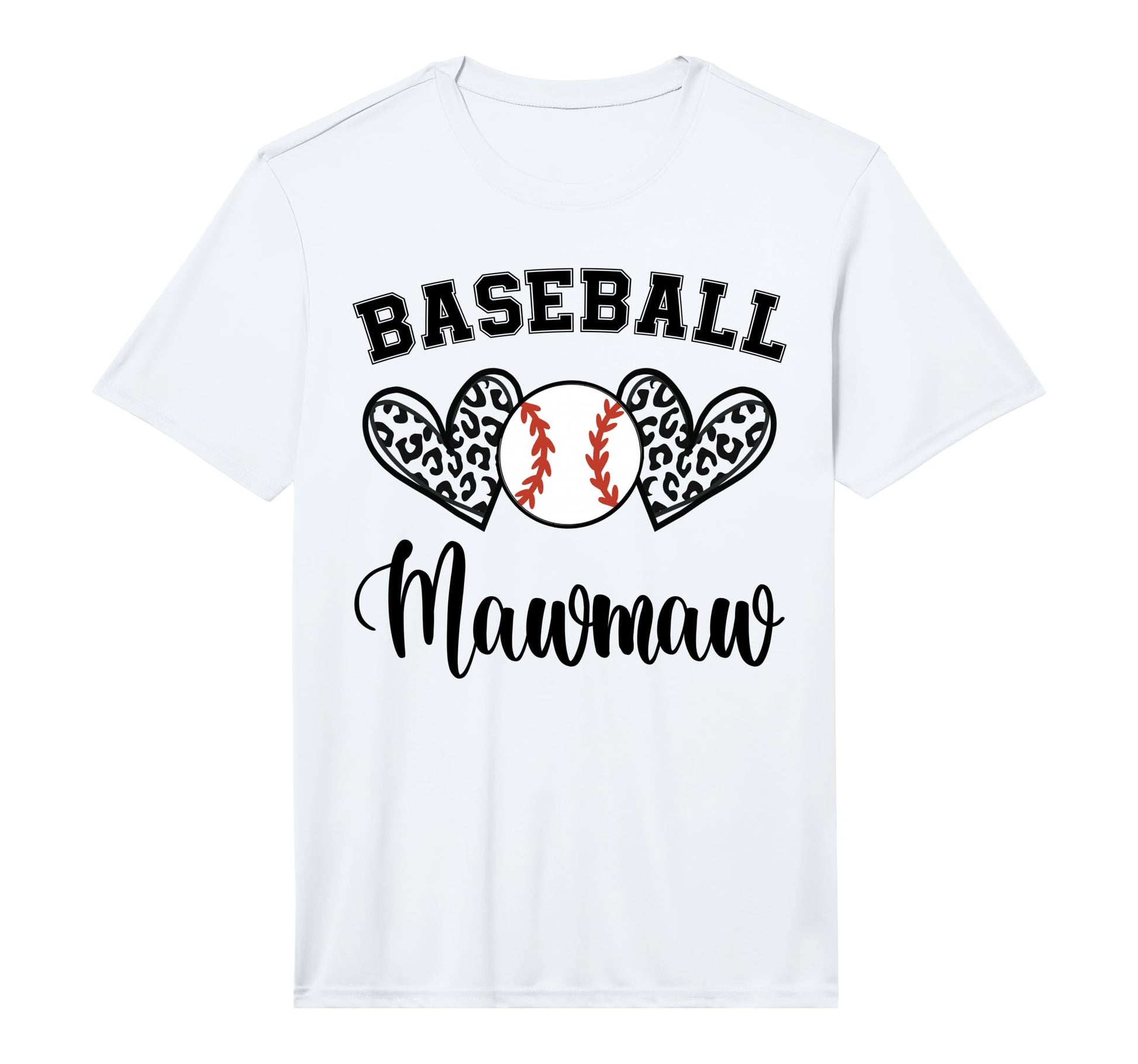 Mens Baseball Mawmaw Leopard Funny T-Shirt - Graphic Print Men Women - T-Shirt, Sweatshirt, Hoodie