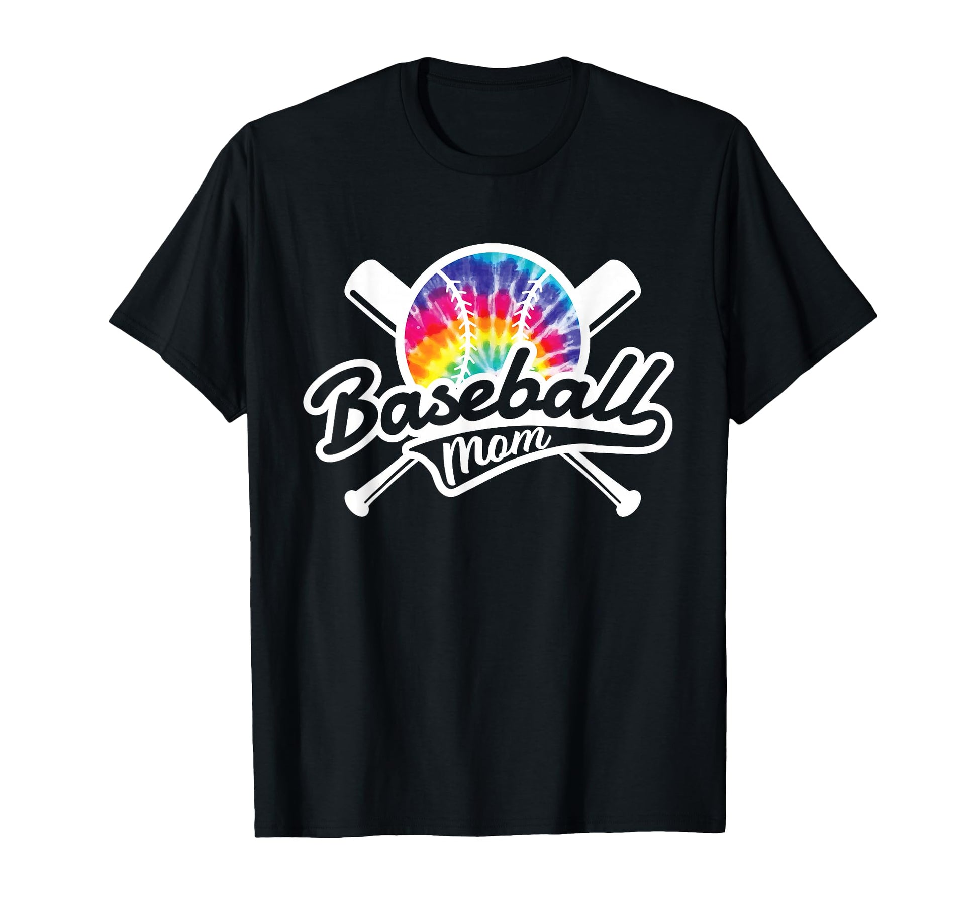 Baseball Mom Tie Dye Mothers Day T-Shirt - Graphic Print for Adults - T-Shirt, Sweatshirt, Hoodie