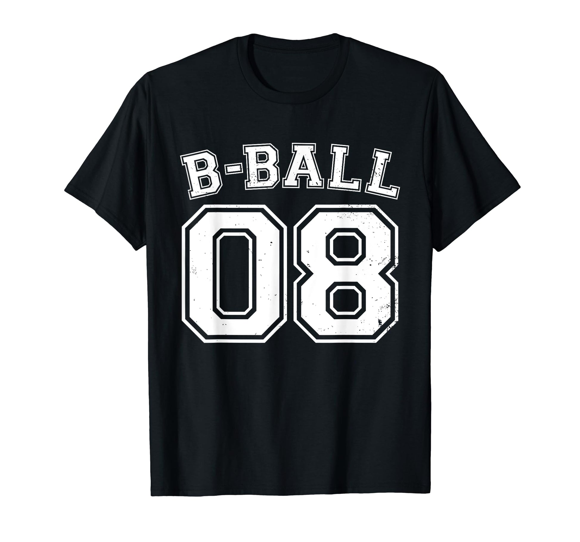 B Ball Basketball Player Number 08 T-Shirt - Graphic Print for Adults - T-Shirt, Sweatshirt, Hoodie