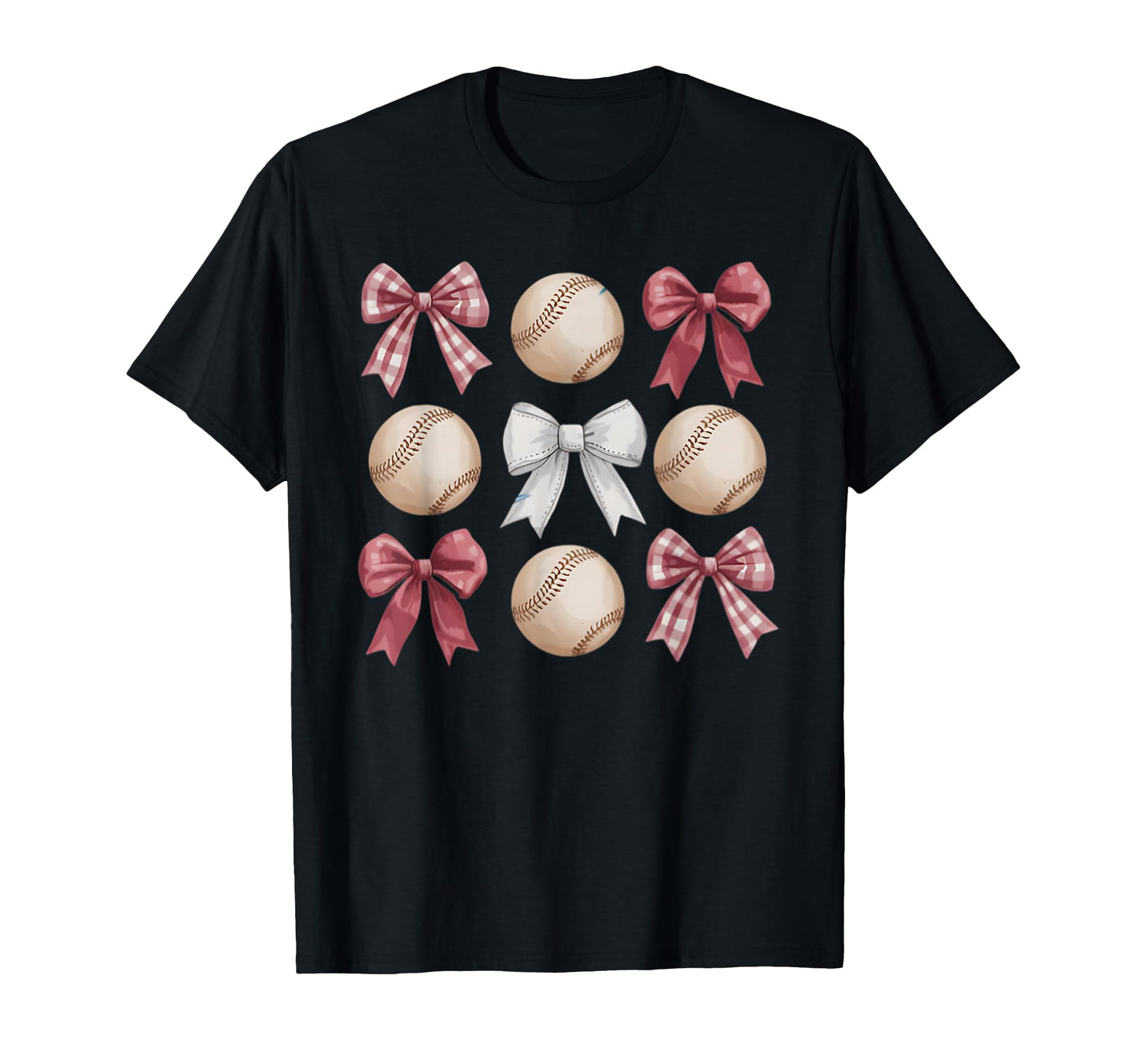 Baseball Coquette Bow Mom Sister T-Shirt - Aesthetic Graphic Unisex - T-Shirt, Sweatshirt, Hoodie