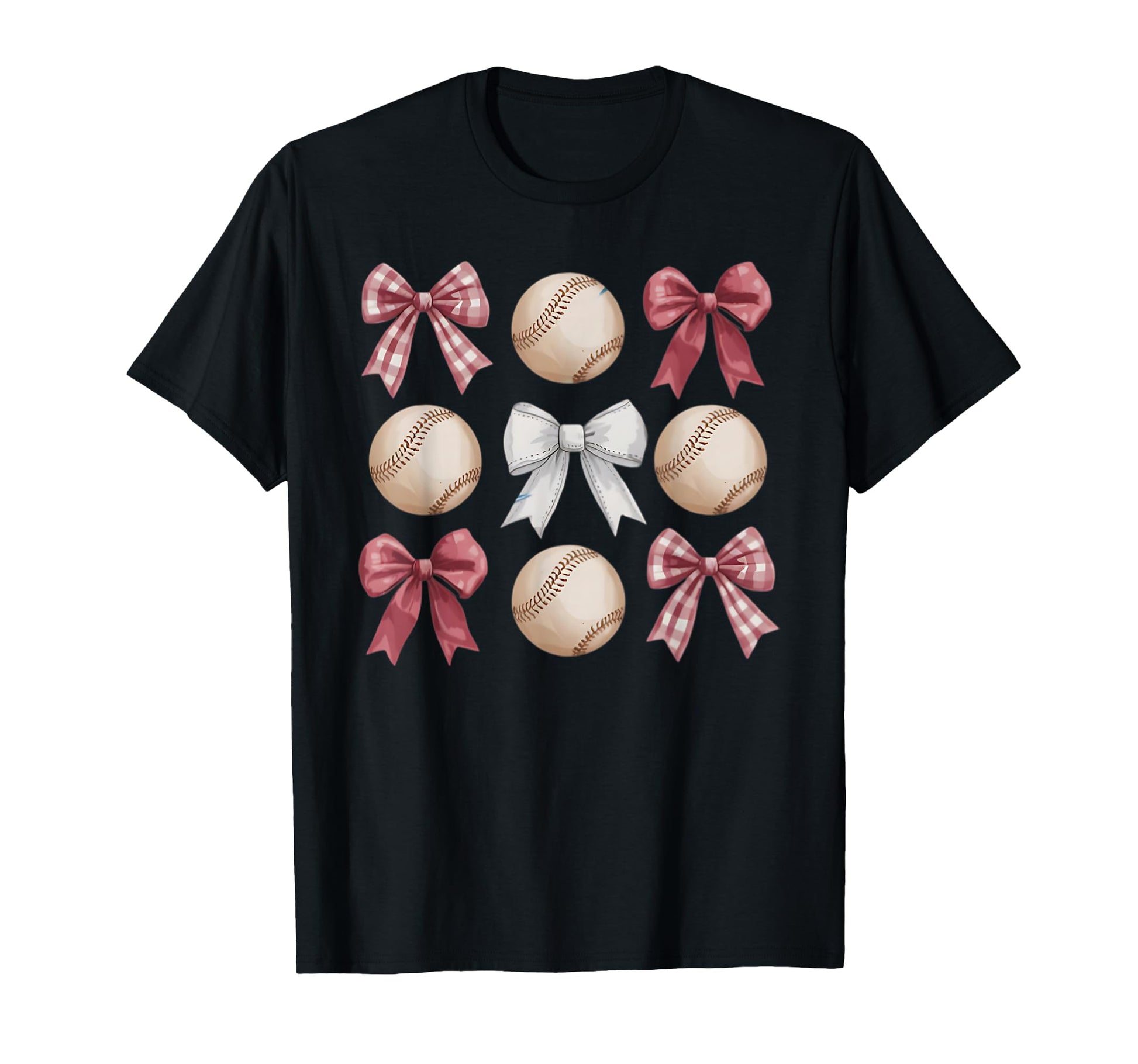 Baseball Coquette Bow Mom Sister T-Shirt - Aesthetic Graphic Unisex - T-Shirt, Sweatshirt, Hoodie