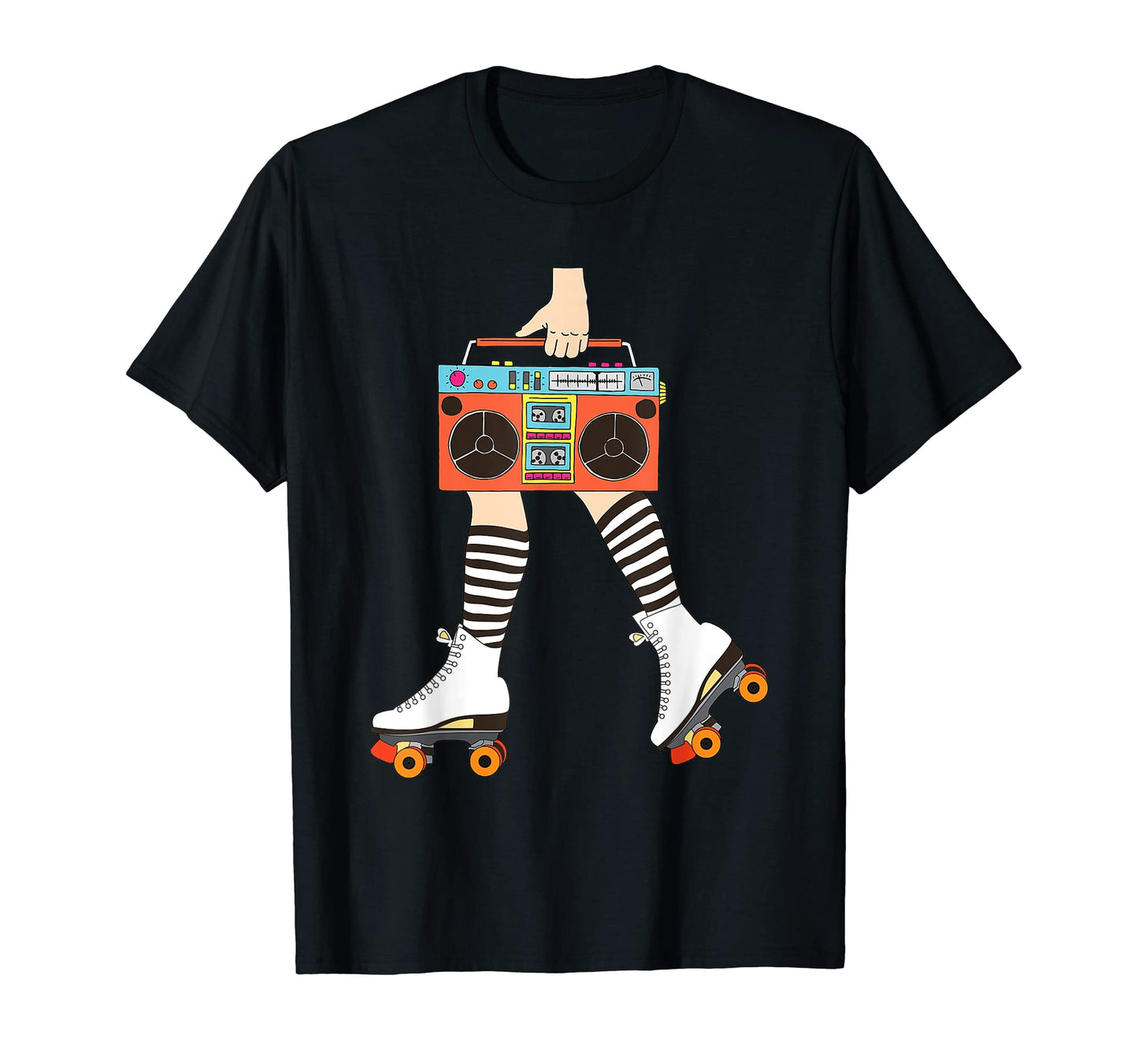 Roller Skate Radio Skater Disco 70S T-Shirt - Casual Everyday Wear Unisex - T-Shirt, Sweatshirt, Hoodie