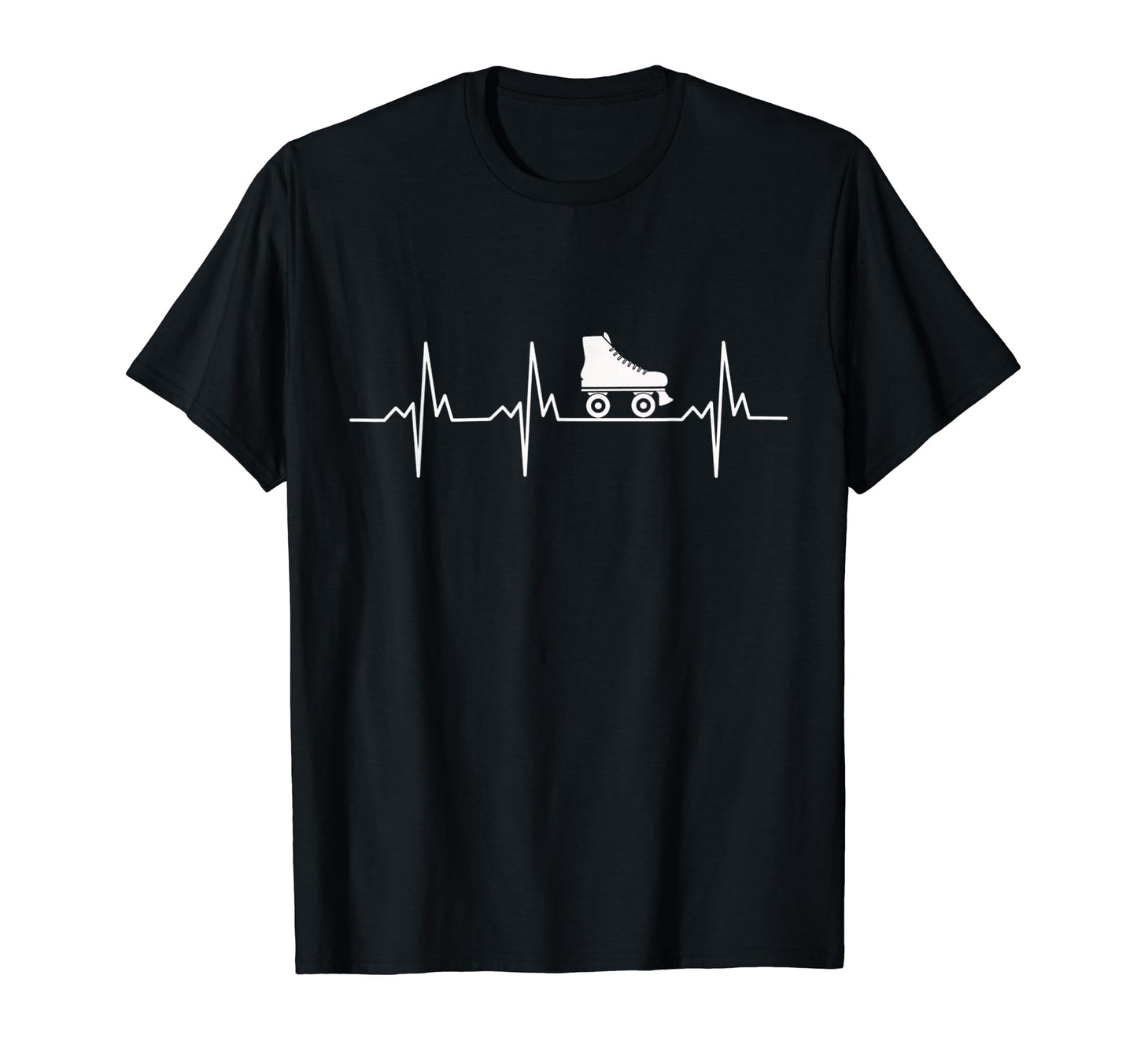 70S 80S Derby Skate Roller Heartbeat T-Shirt - Streetwear Style for Adults - T-Shirt, Sweatshirt, Hoodie