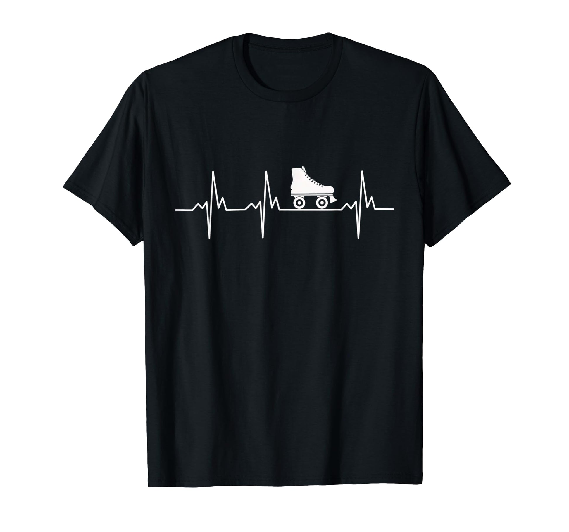 70S 80S Derby Skate Roller Heartbeat T-Shirt - Streetwear Style for Adults - T-Shirt, Sweatshirt, Hoodie