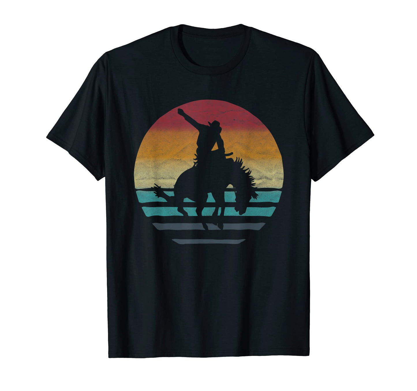 Horse Western Cowboy Rodeo Horse Bronc T-Shirt - Aesthetic Graphic Unisex - T-Shirt, Sweatshirt, Hoodie
