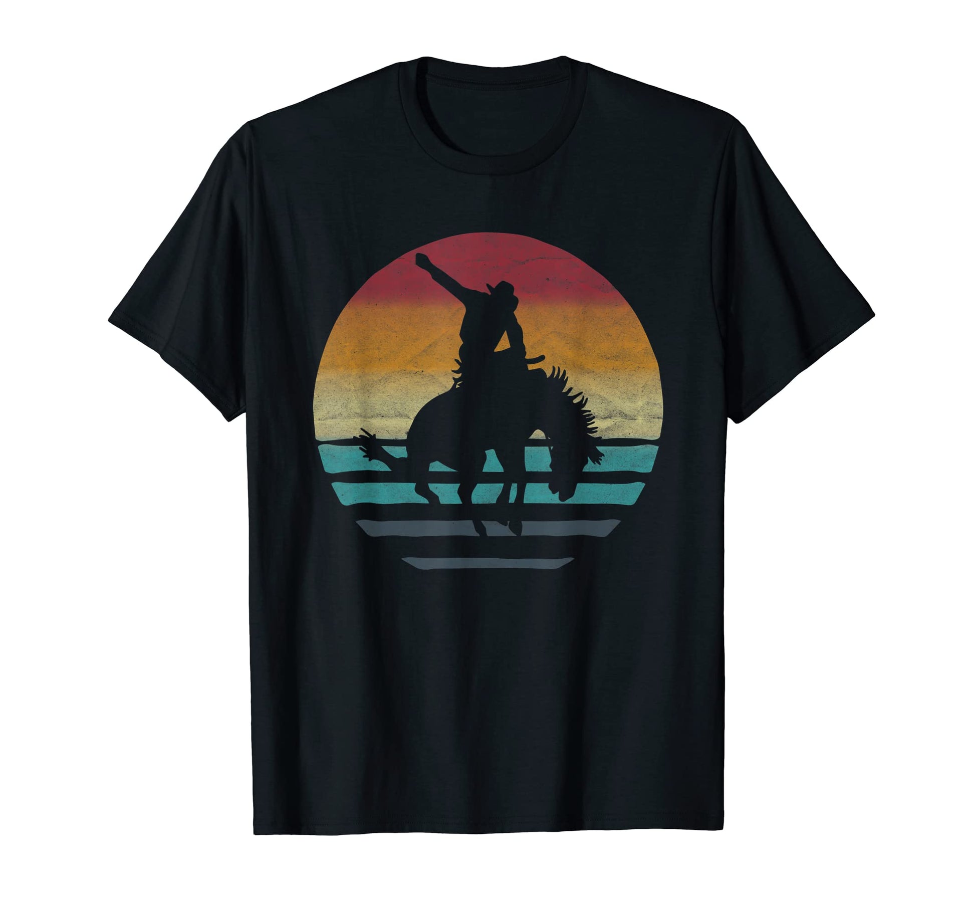 Horse Western Cowboy Rodeo Horse Bronc T-Shirt - Aesthetic Graphic Unisex - T-Shirt, Sweatshirt, Hoodie