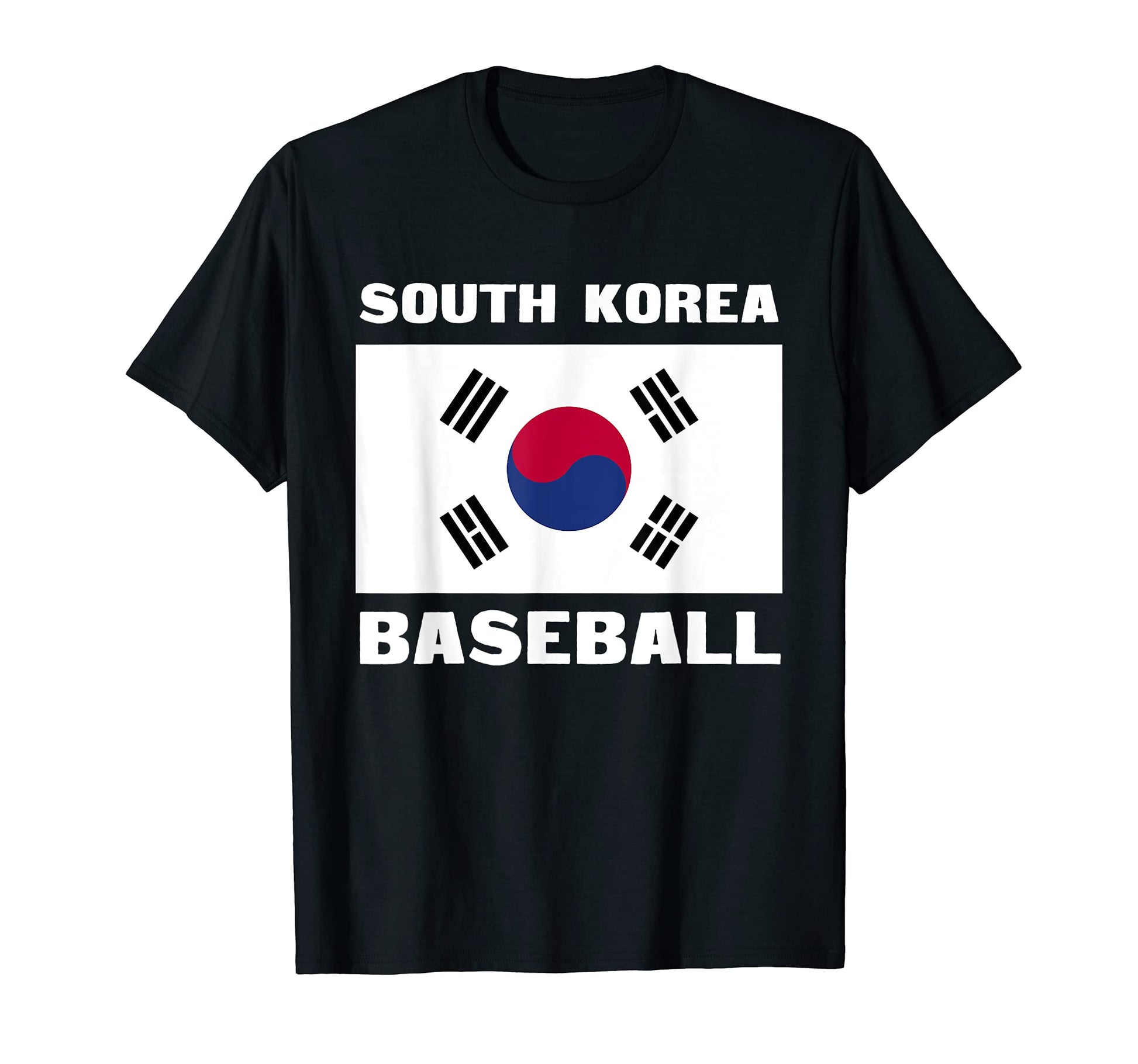 South Korea Baseball Distressed Flag T-Shirt - Trendy Graphic Unisex - T-Shirt, Sweatshirt, Hoodie