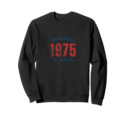 1975 Birthday Year Sweatshirt - Trendy Graphic for Adults - T-Shirt, Sweatshirt, Hoodie