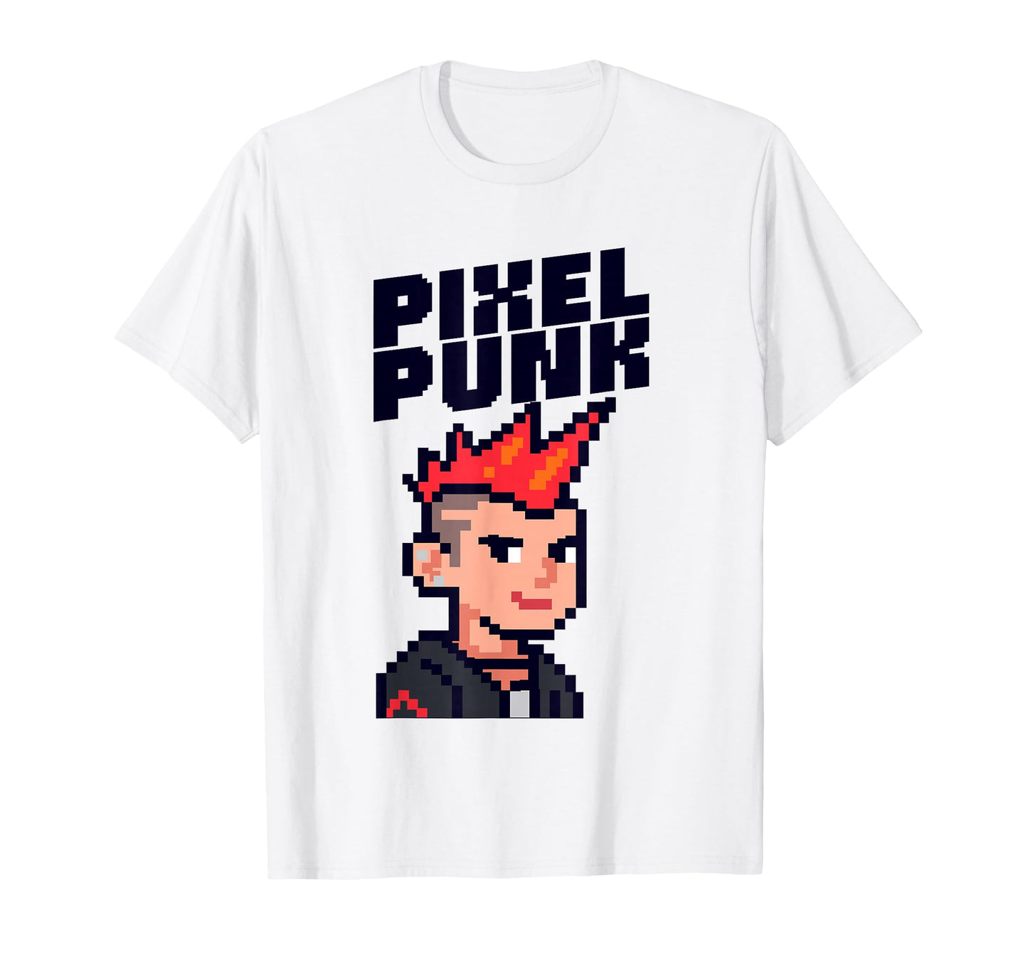 Pixel Punk Character 8 Bit Gaming T-Shirt - Casual Everyday Wear Unisex - T-Shirt, Sweatshirt, Hoodie
