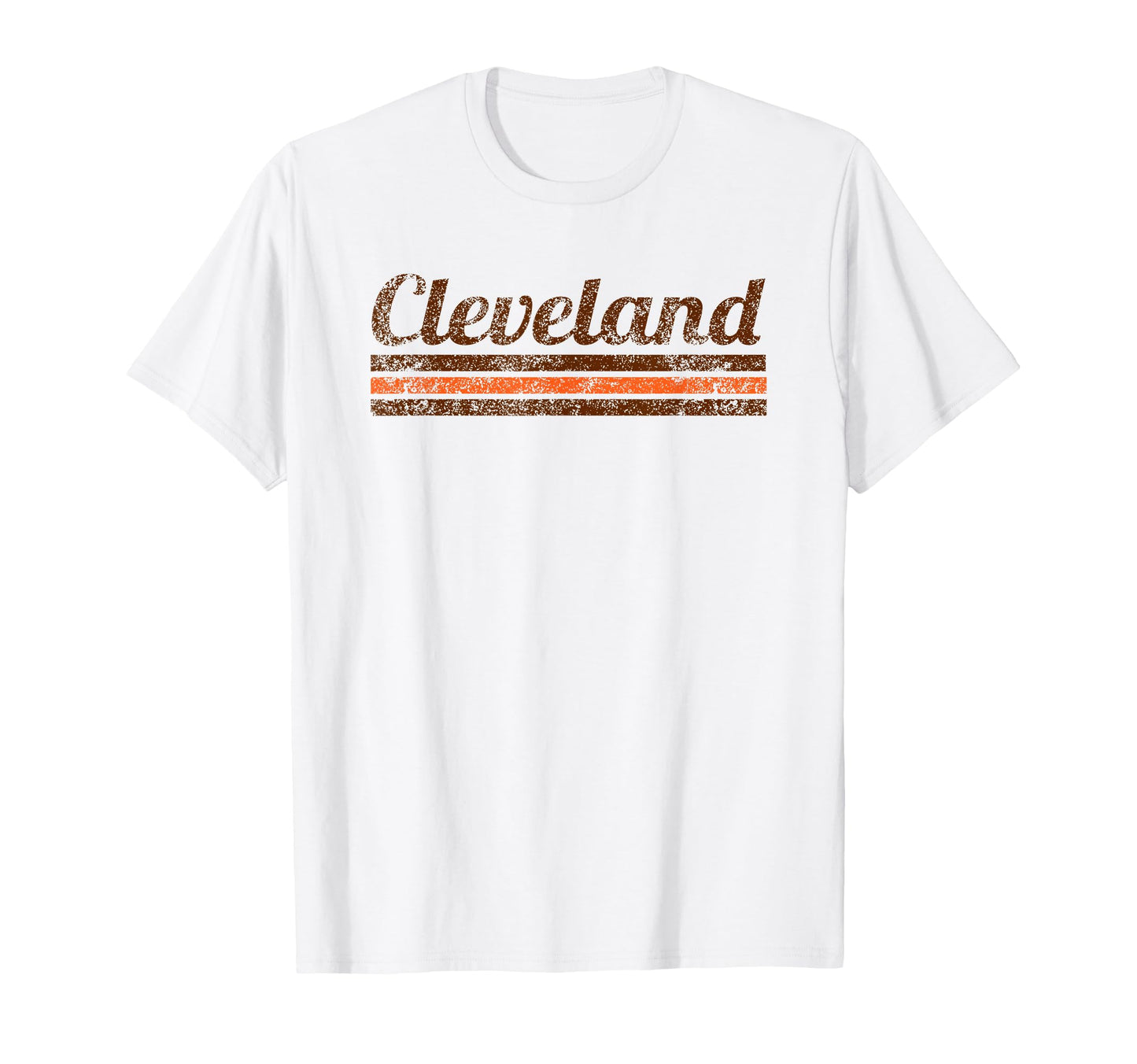 Cleveland Ohio Weathered Stripe T-Shirt - Unique Graphic for Adults - T-Shirt, Sweatshirt, Hoodie