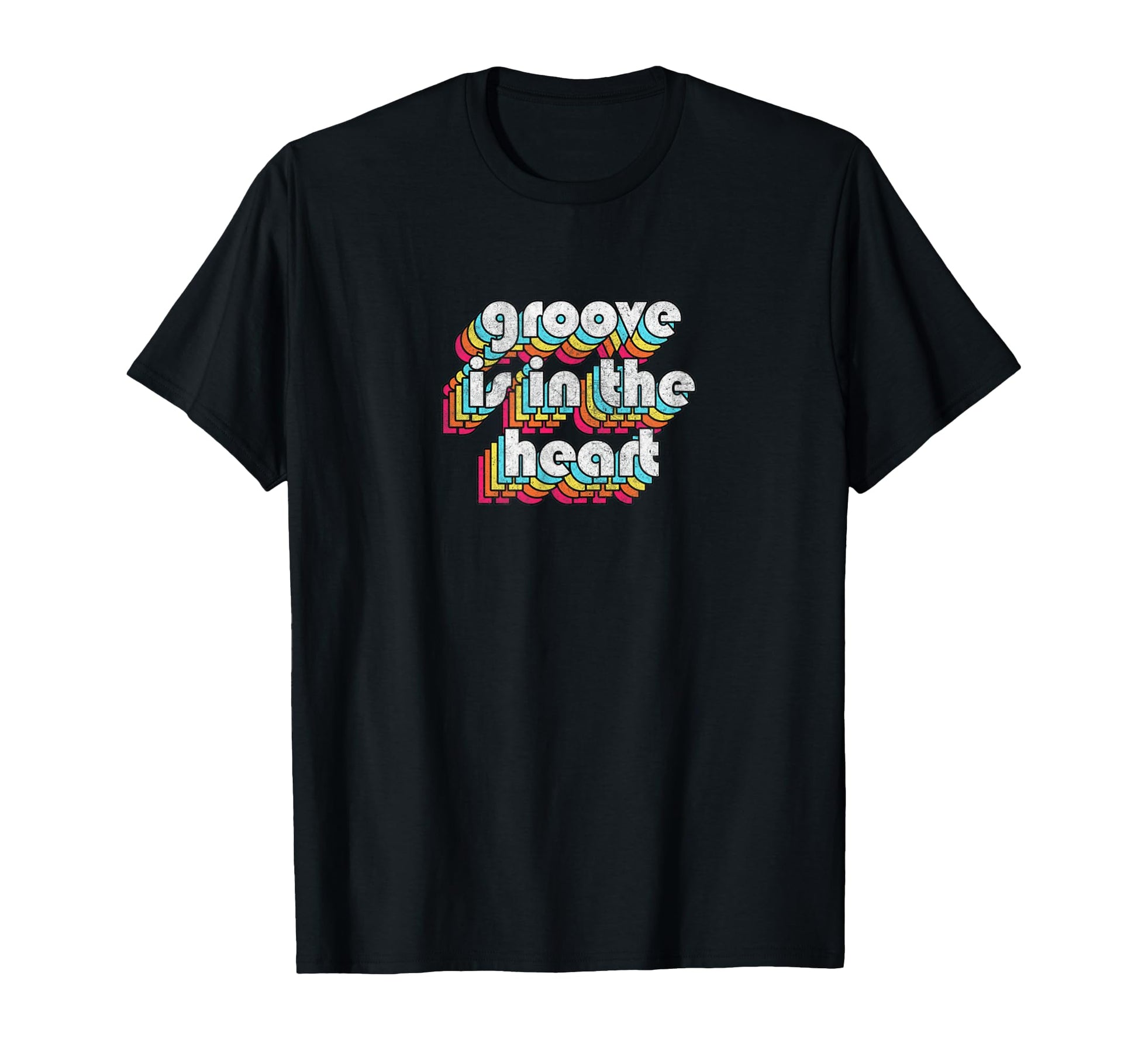 Groove Is Heart 90S Music Typography T-Shirt - Graphic Print for Adults - T-Shirt, Sweatshirt, Hoodie
