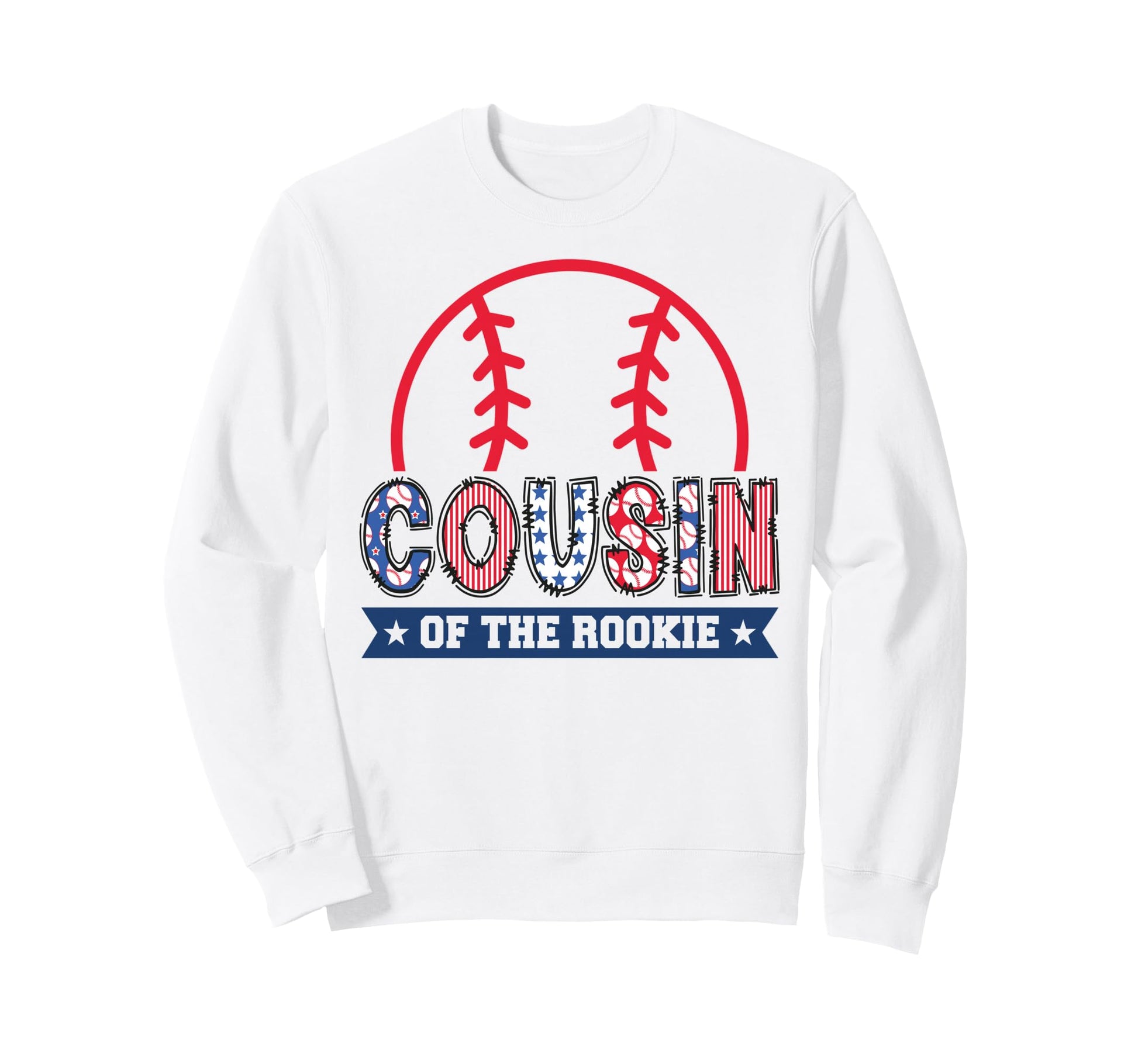 Cousin Rookie 1St Baseball Birthday Sweatshirt - Minimalist Print Unisex - T-Shirt, Sweatshirt, Hoodie