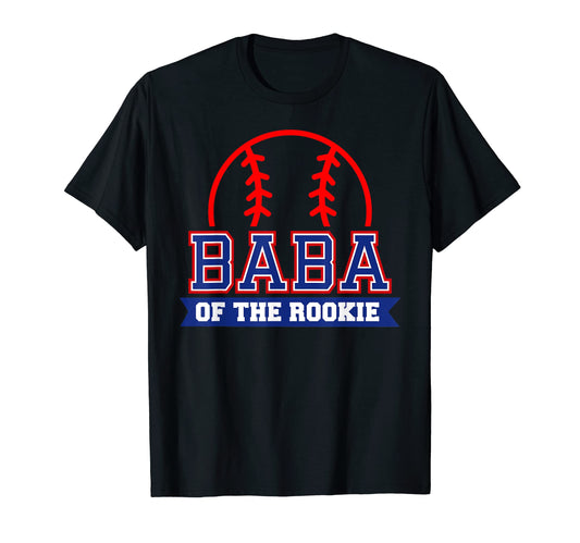 Baba Rookie 1St Birthday Baseball T-Shirt - Custom Art Print for Adults - T-Shirt, Sweatshirt, Hoodie