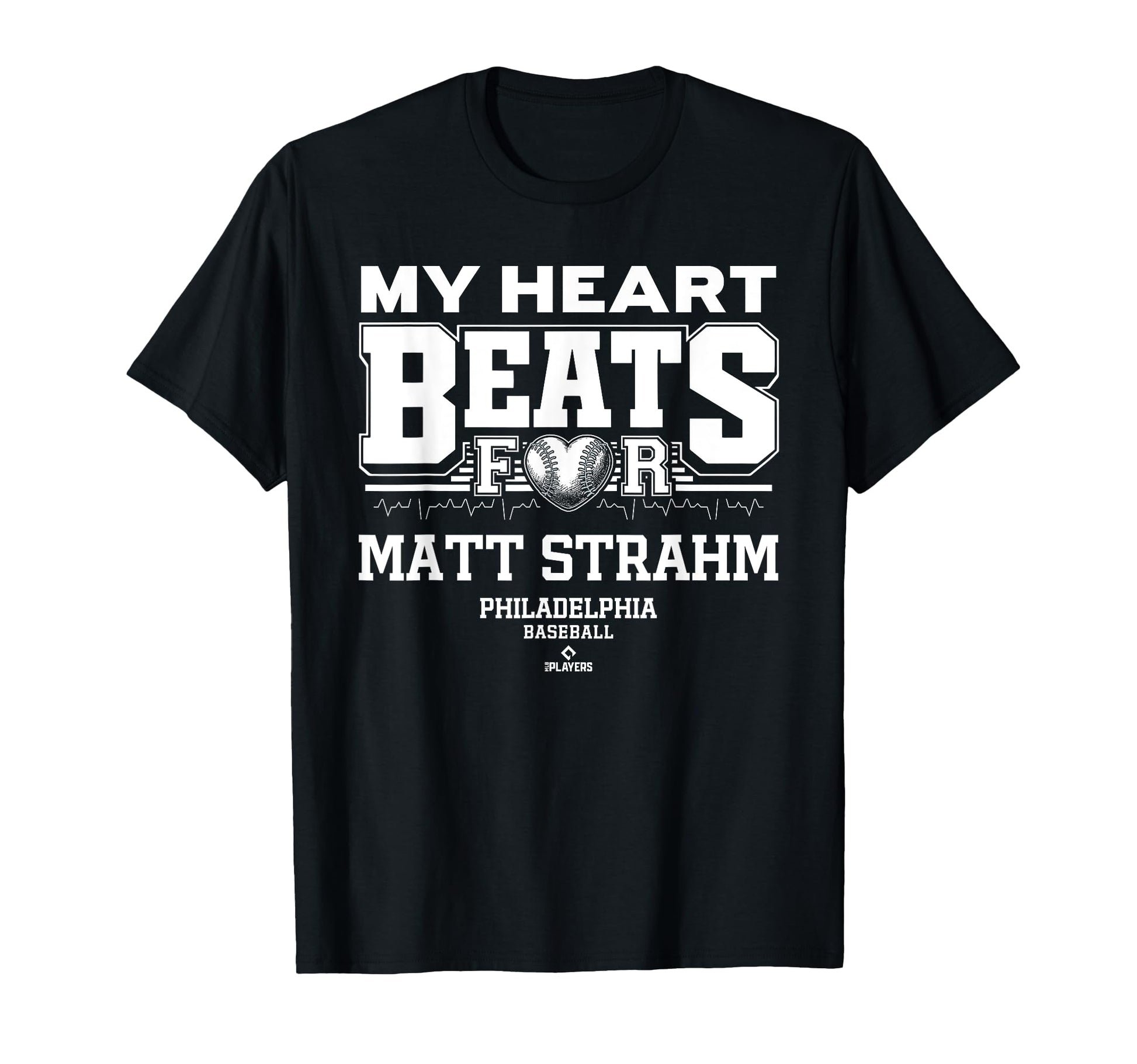 My Heart Beats Matt Strahm Philadelphia T-Shirt - Novelty Apparel Unisex - T-Shirt, Sweatshirt, Hoodie