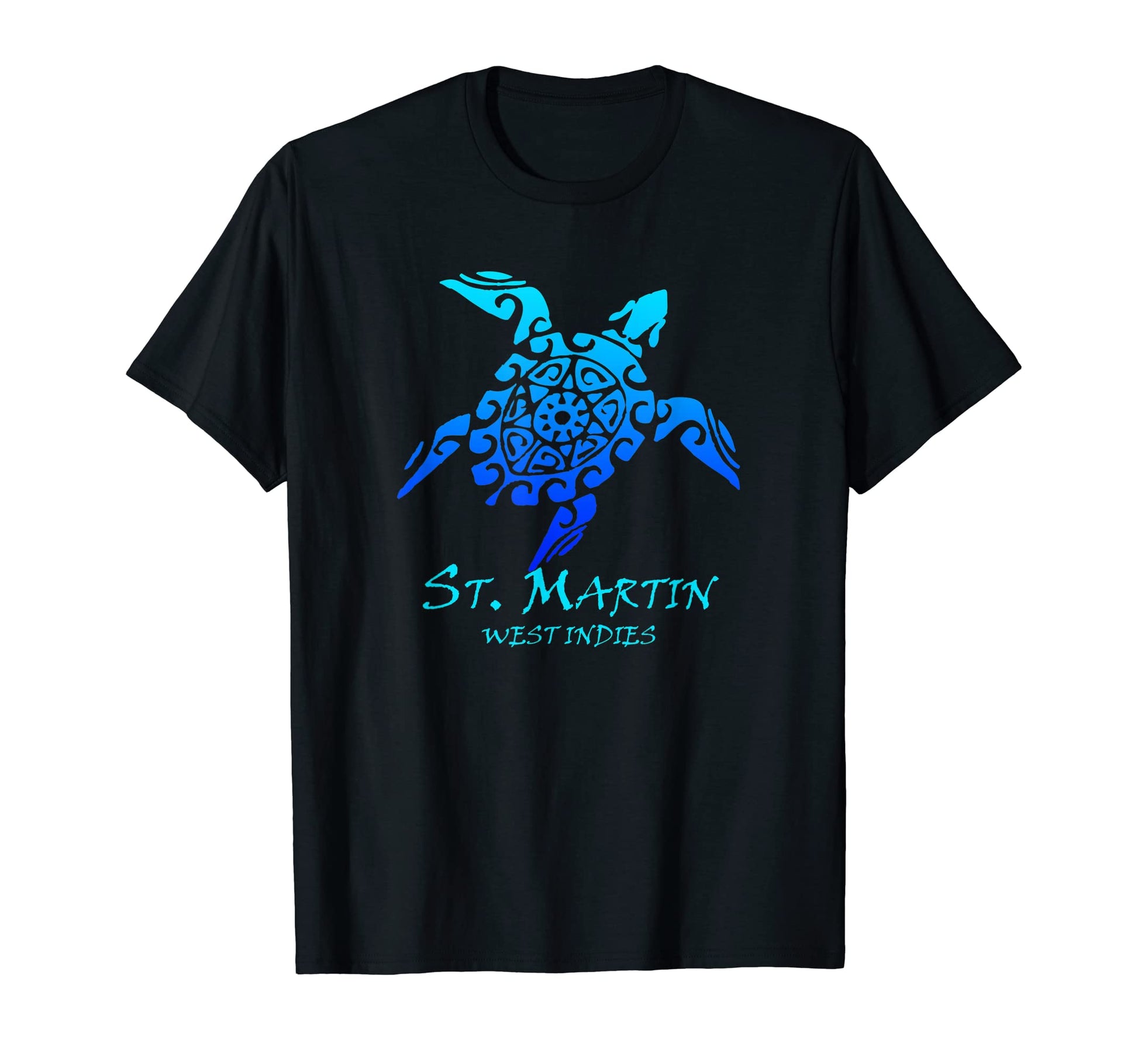 St Martin West Indies Tribal Turtle T-Shirt - Fun Novelty Design Unisex - T-Shirt, Sweatshirt, Hoodie