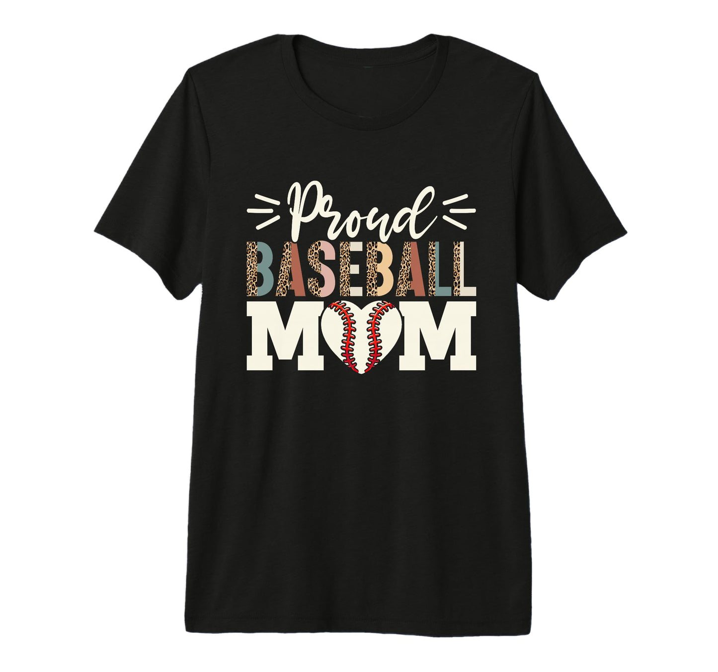 Proud Baseball Mom Baseball Mother Game T-Shirt - Trendy Graphic Unisex - T-Shirt, Sweatshirt, Hoodie