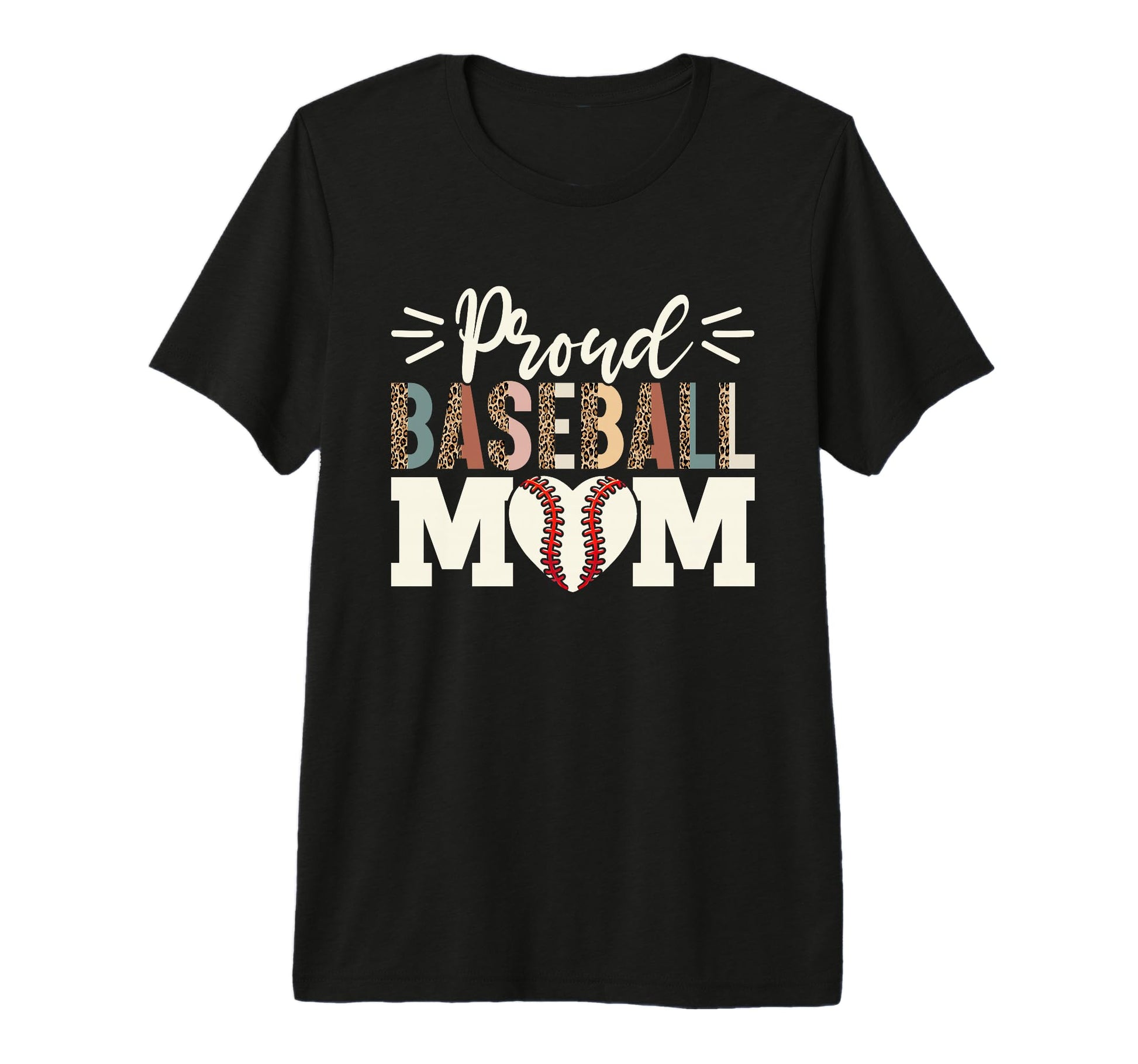 Proud Baseball Mom Baseball Mother Game T-Shirt - Trendy Graphic Unisex - T-Shirt, Sweatshirt, Hoodie