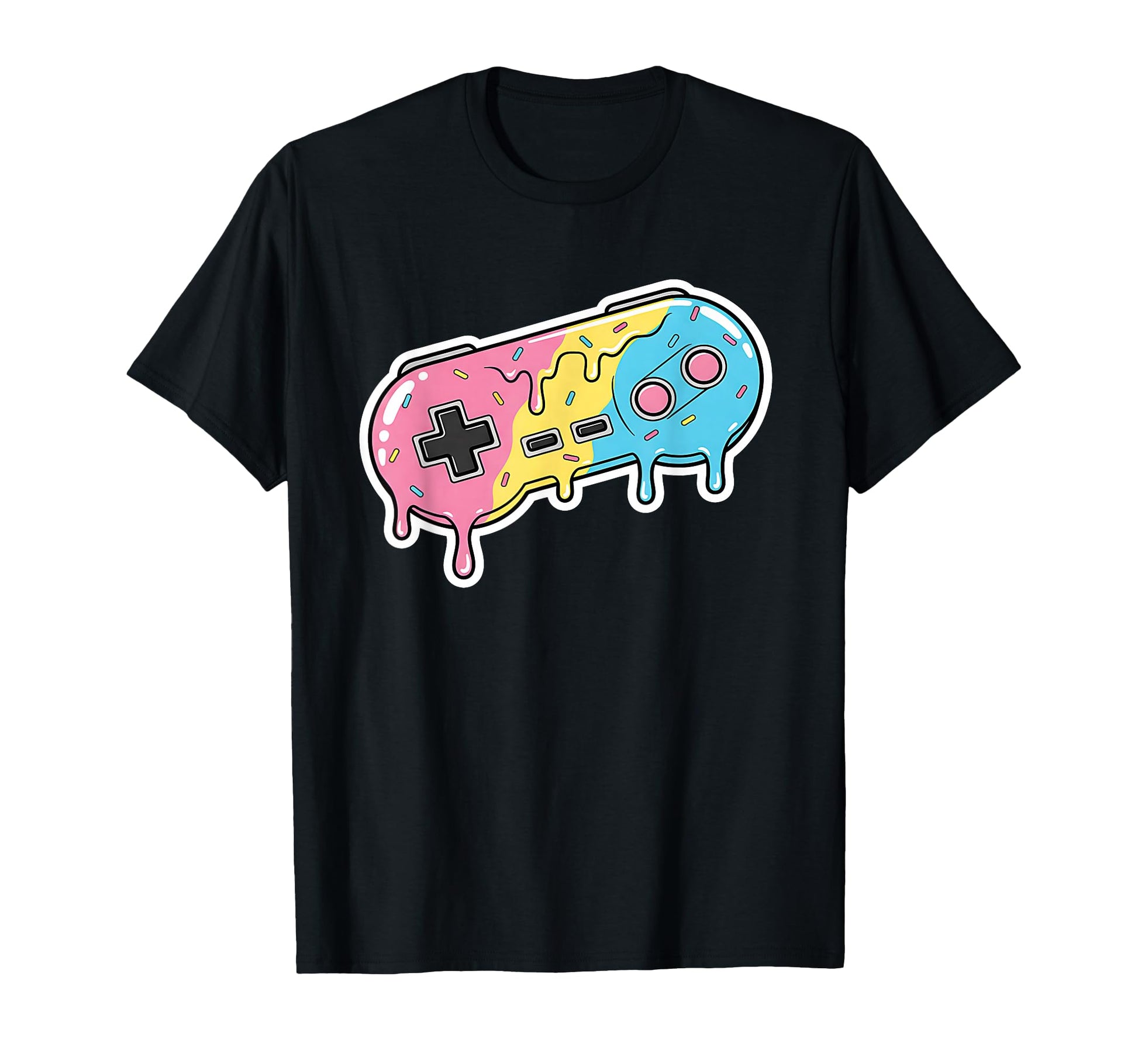 Joypad Ice Cream Drip Arcade Gaming Games T-Shirt - Trendy Graphic Unisex - T-Shirt, Sweatshirt, Hoodie