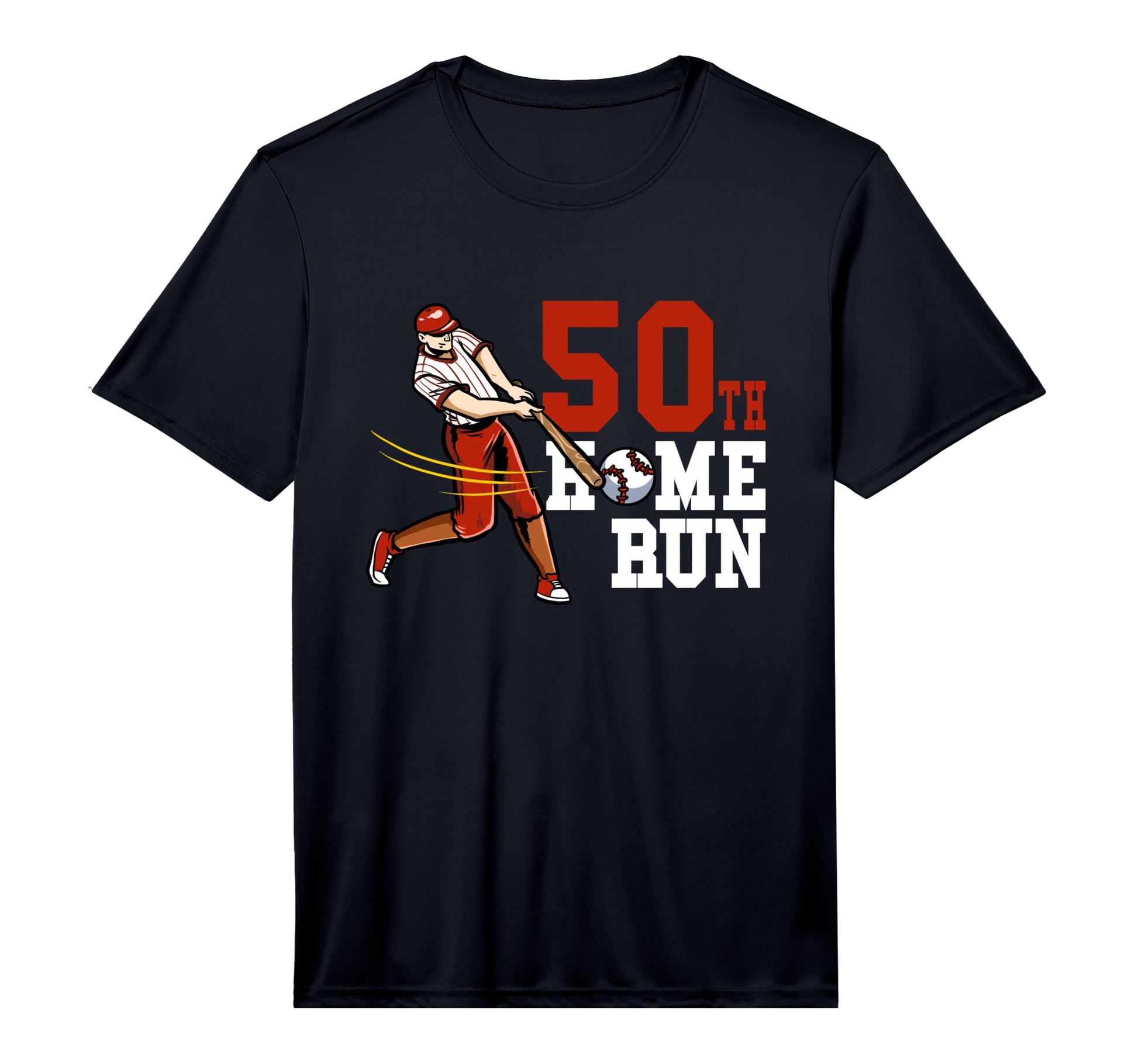 Mens 50Th Homerun Baseball Birthday T-Shirt - Aesthetic Graphic Unisex - T-Shirt, Sweatshirt, Hoodie