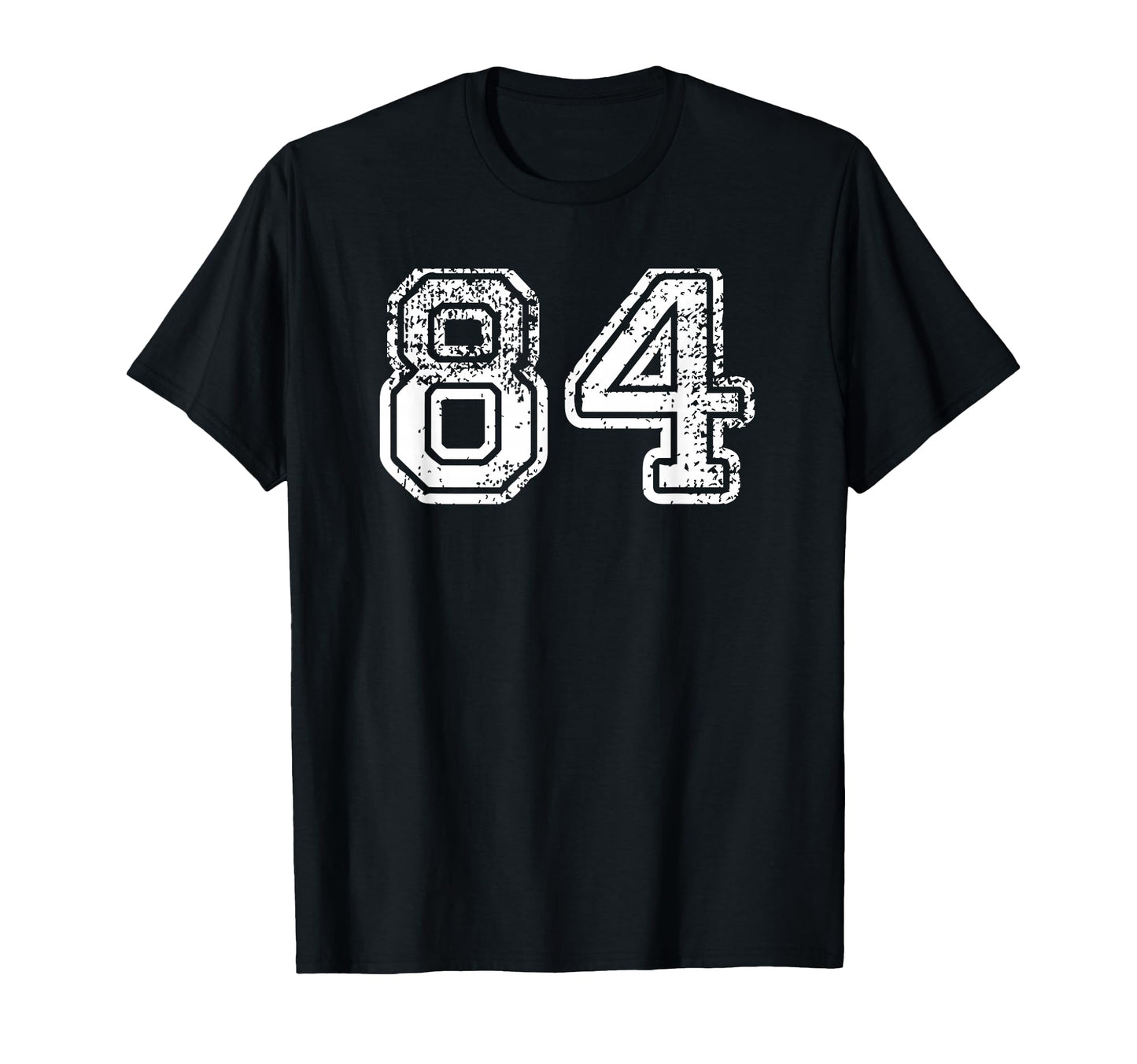 Number 84 Baseball Football Soccer T-Shirt - Novelty Apparel for Adults - T-Shirt, Sweatshirt, Hoodie