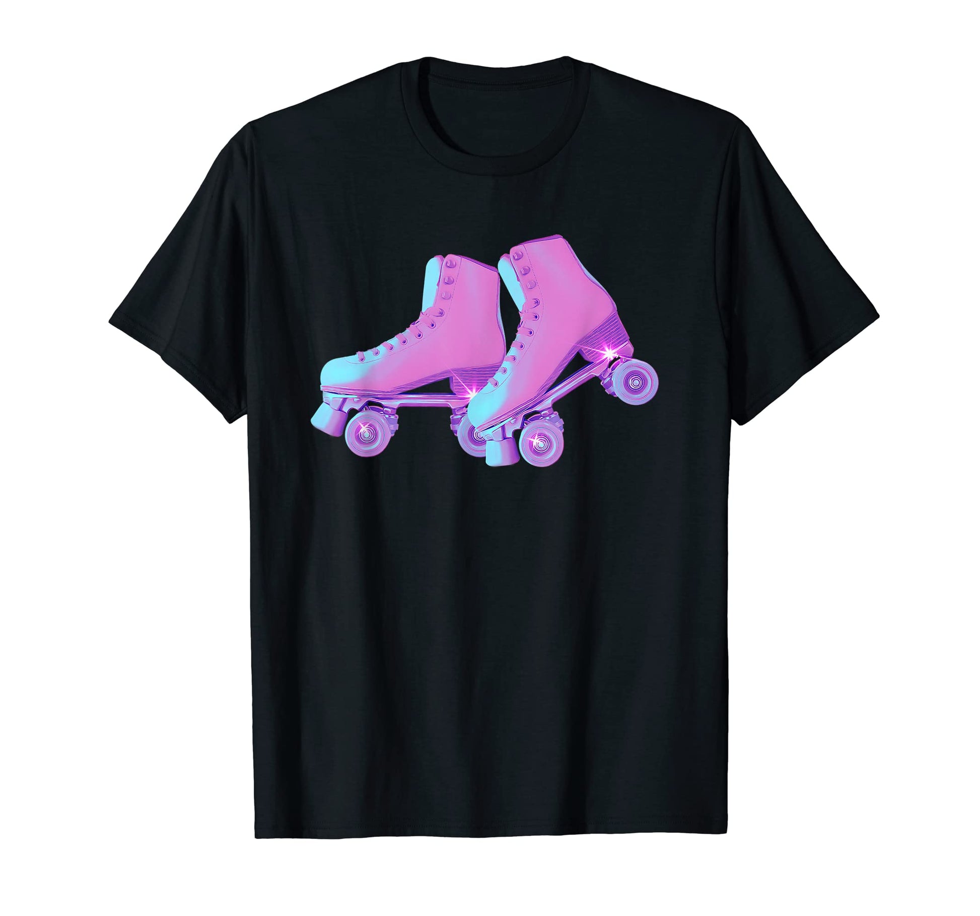 Retrowave Vaporwave Rollerskates T-Shirt - Casual Everyday Wear Men Women - T-Shirt, Sweatshirt, Hoodie